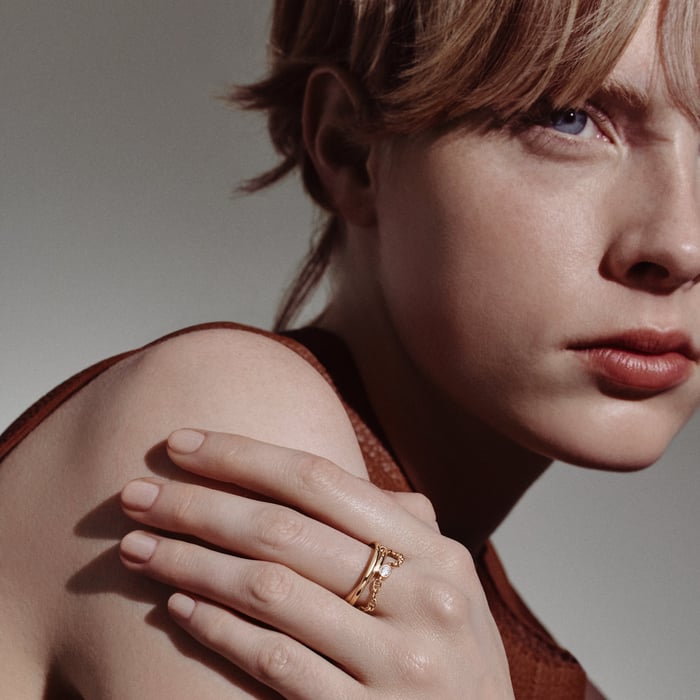 Sans Coloris Chaine d'Ancre Chaos Nano Ring