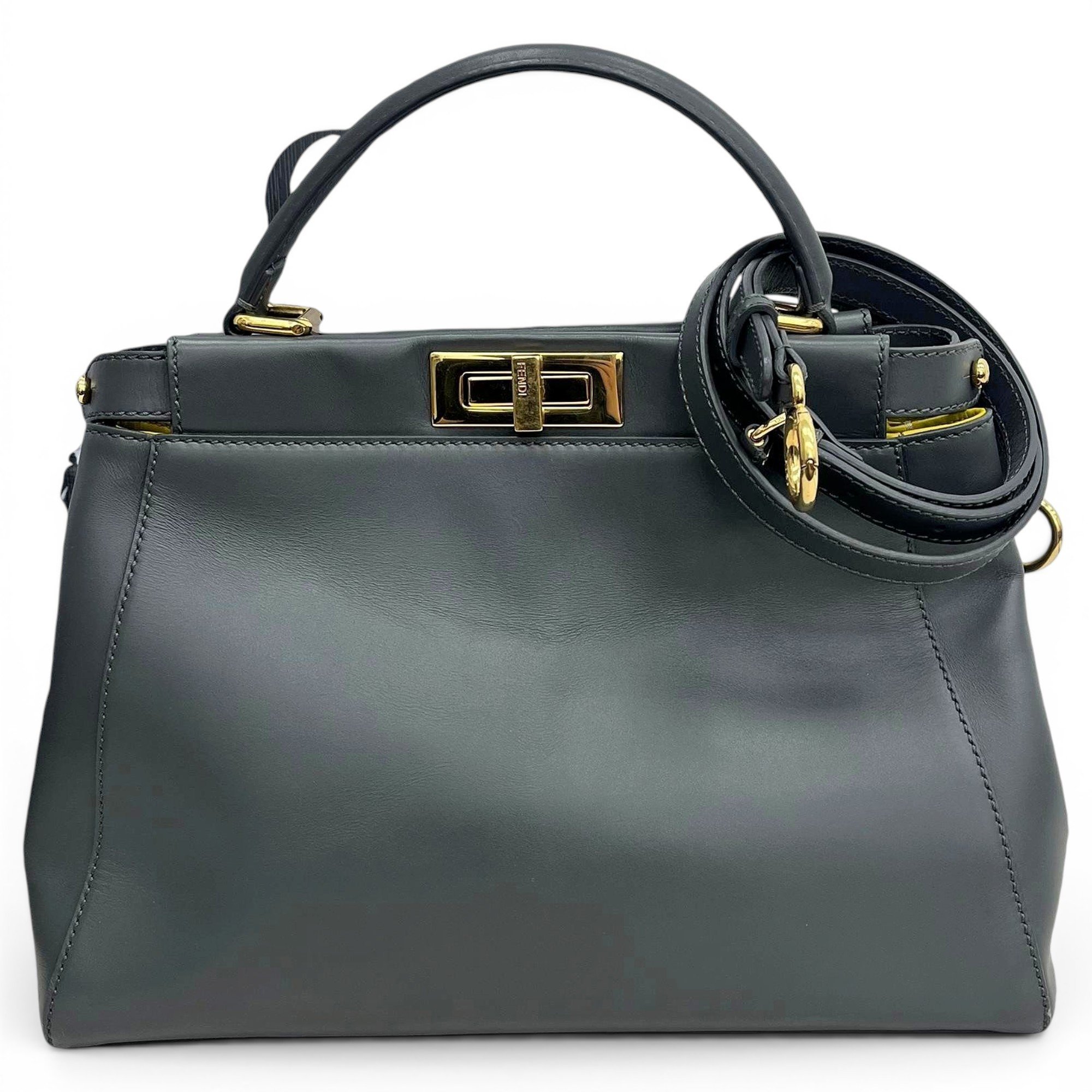 Peekaboo leather handbag
