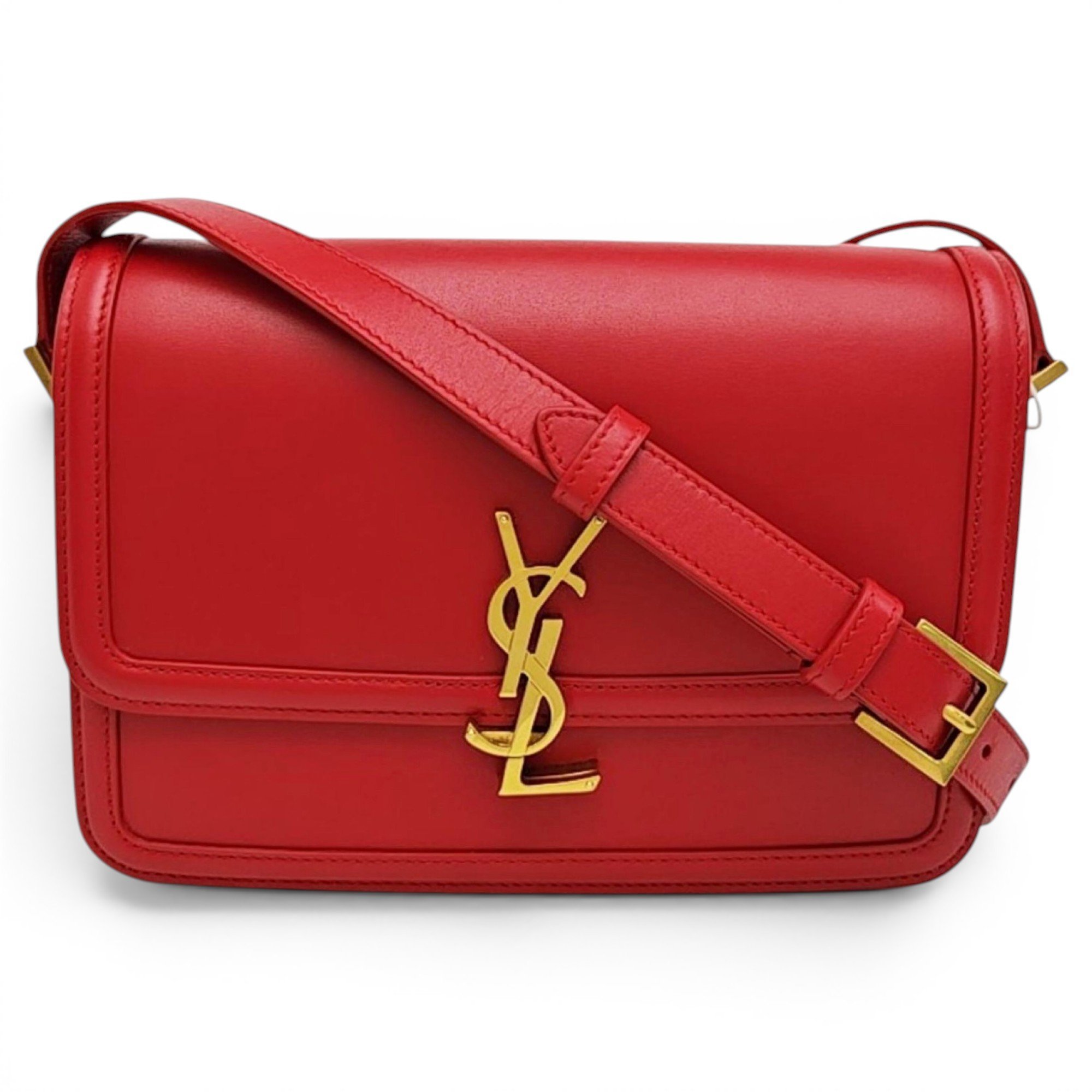 Solférino leather handbag
