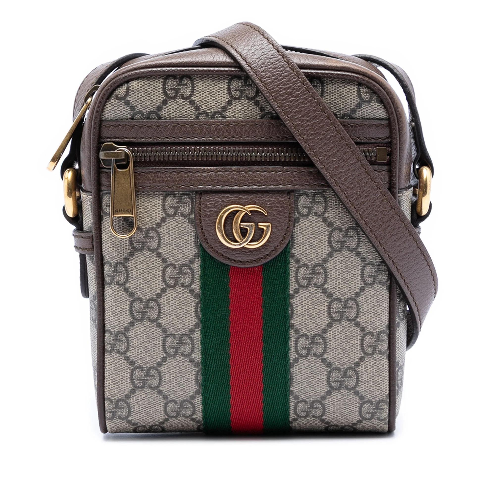 Ophidia leather crossbody bag