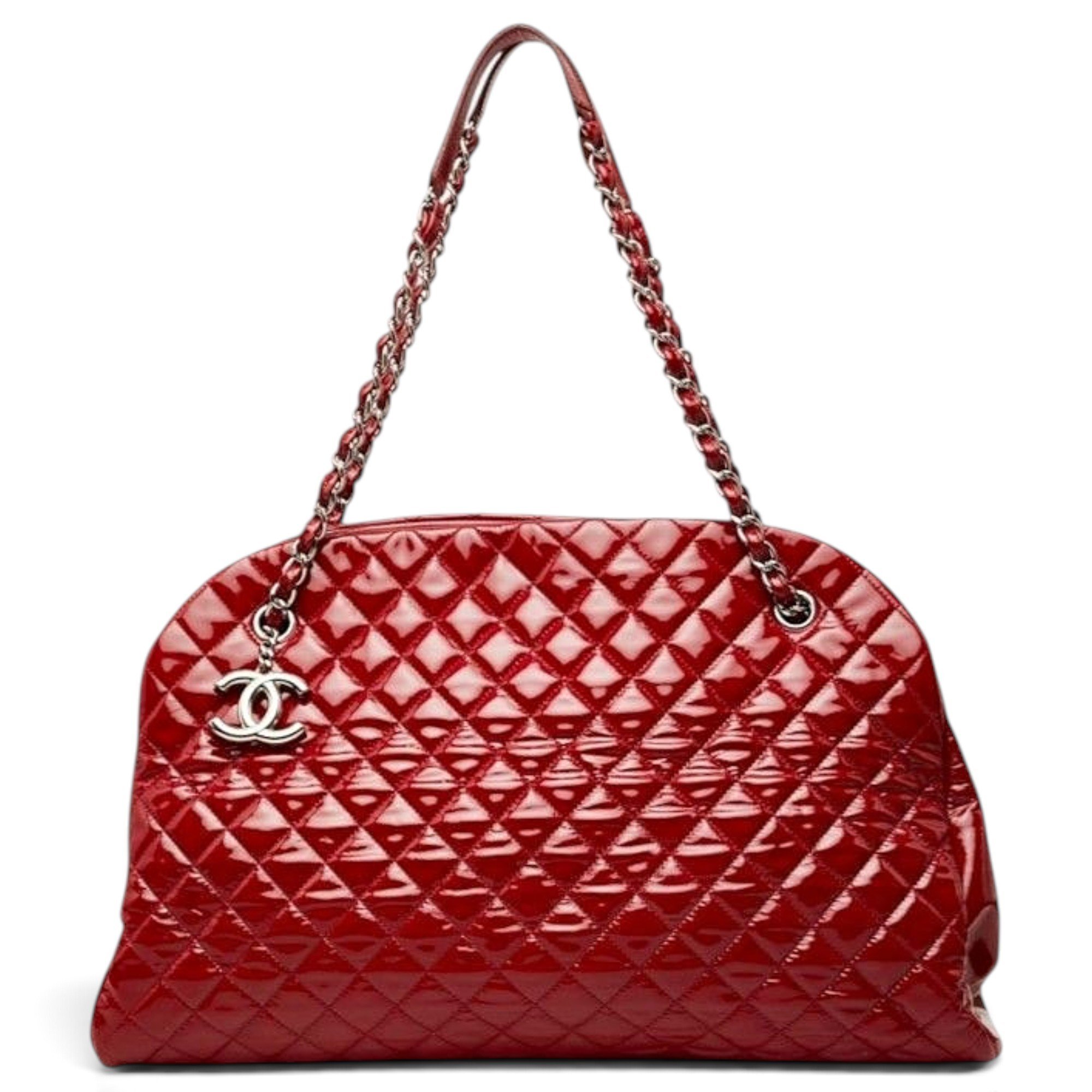 Mademoiselle patent leather tote