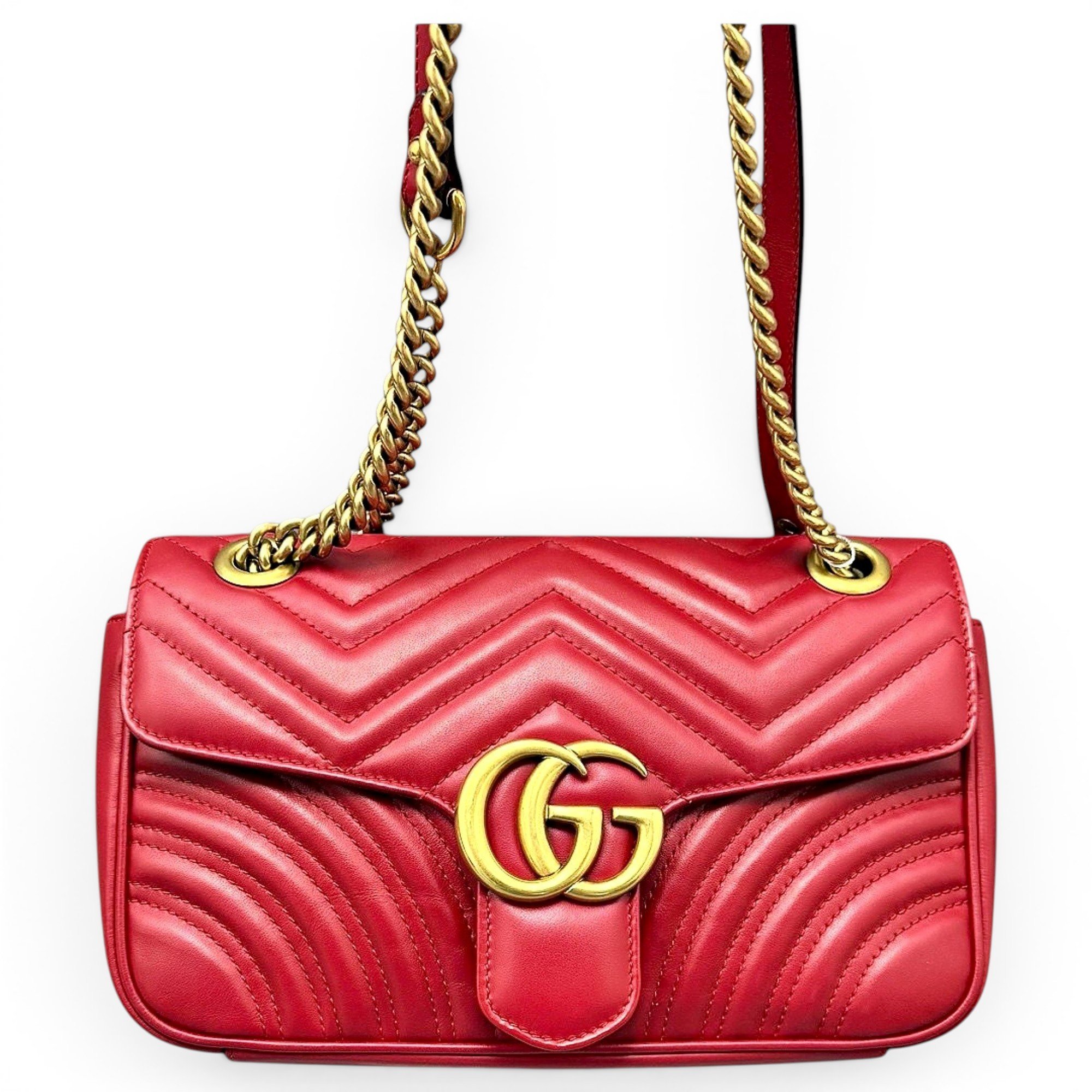 GG Marmont Flap leather handbag