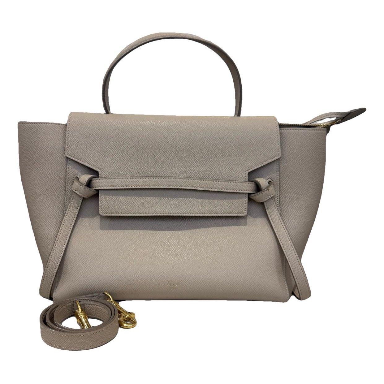 Belt leather handbag