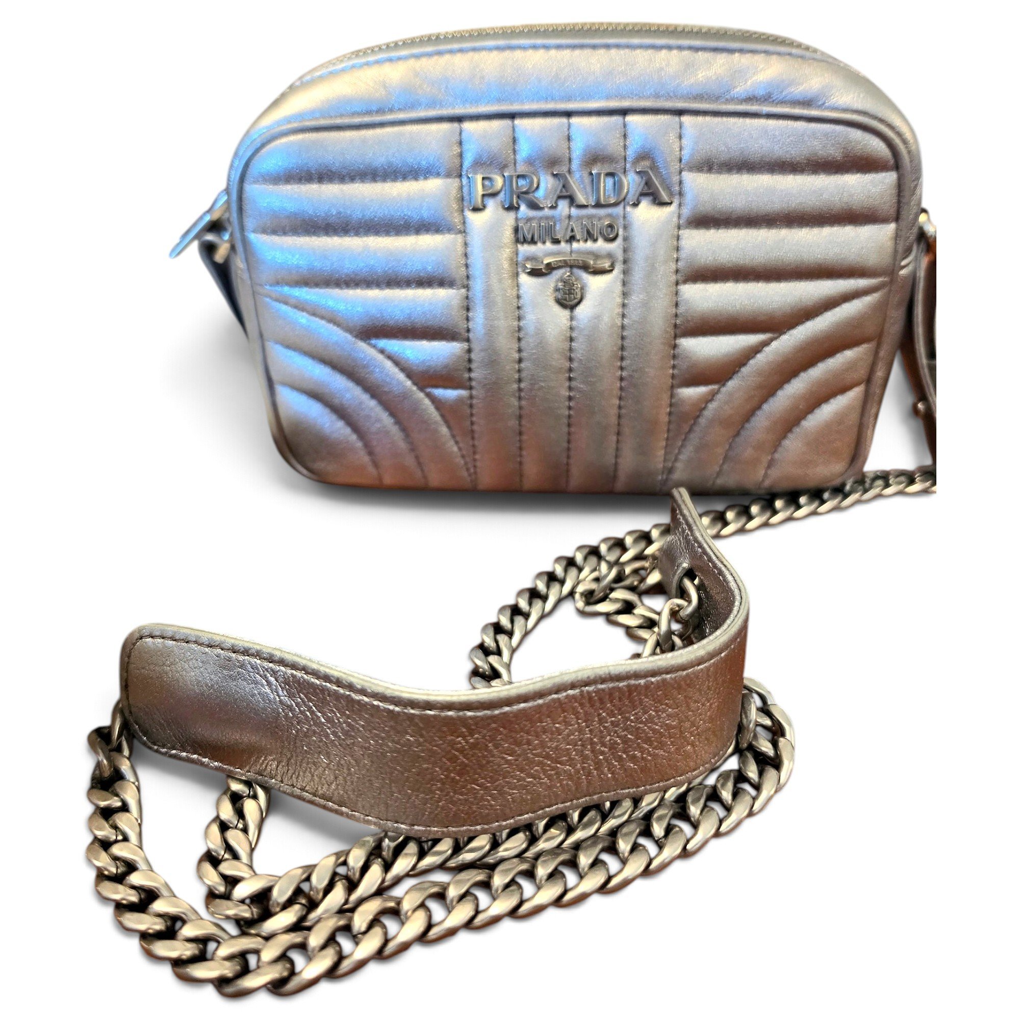 Diagramme leather handbag