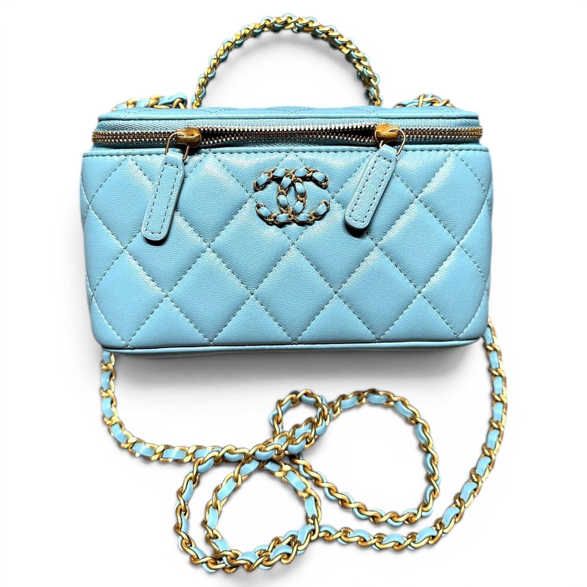 Trendy CC Vanity leather handbag
