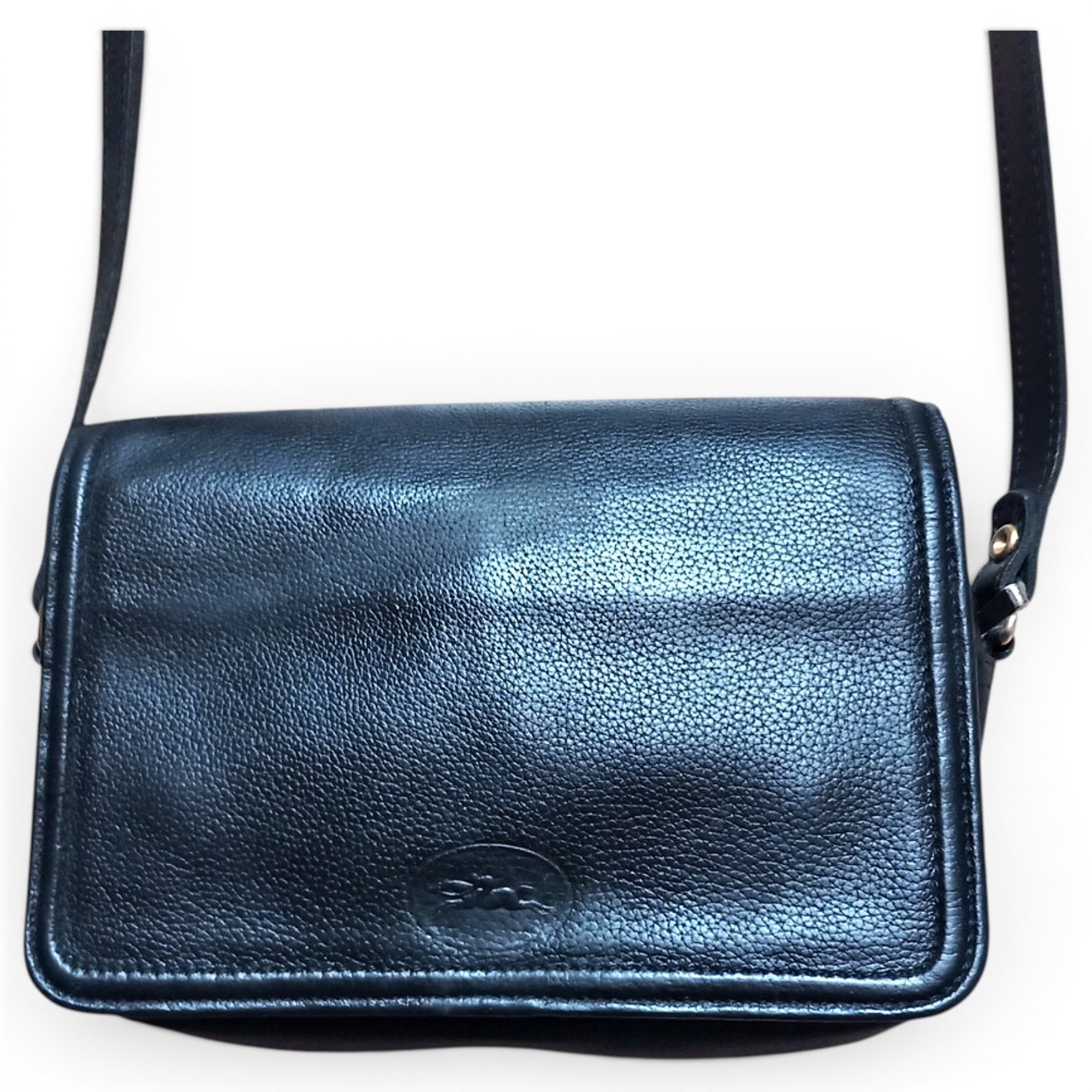 Leather clutch bag