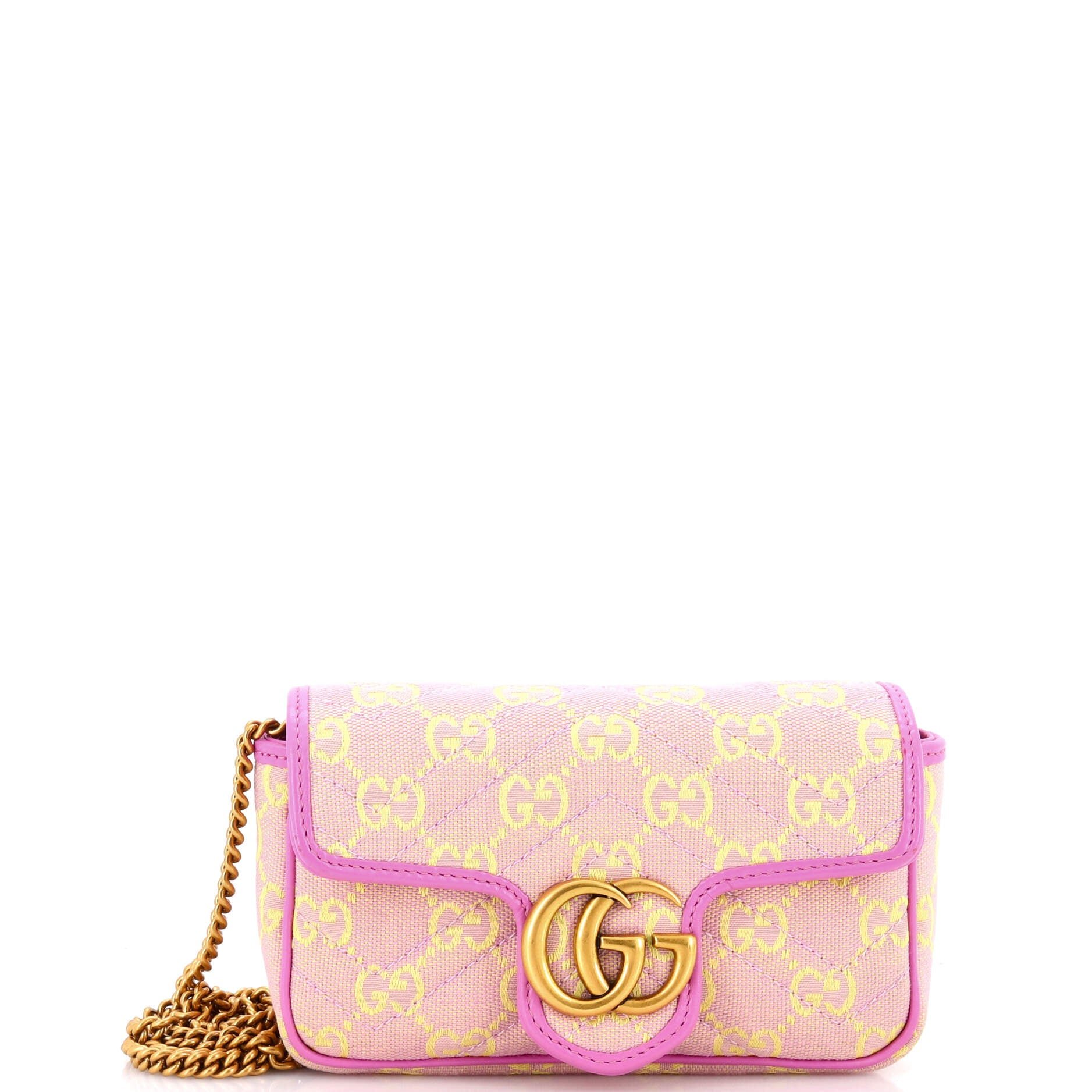 GG Marmont Flap Bag Matelasse GG Canvas Super Mini