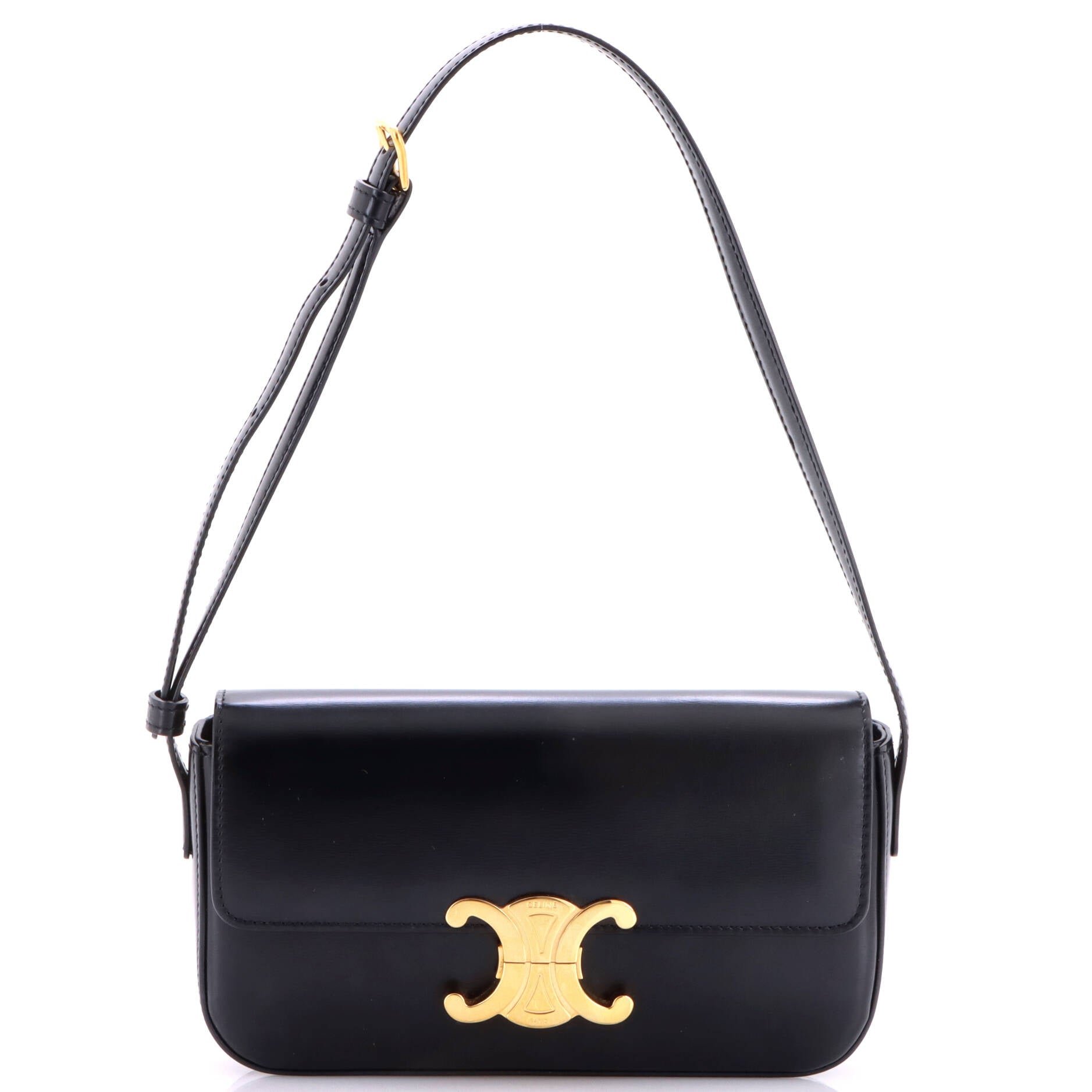 Triomphe East-West Shoulder Bag Smooth Calfskin