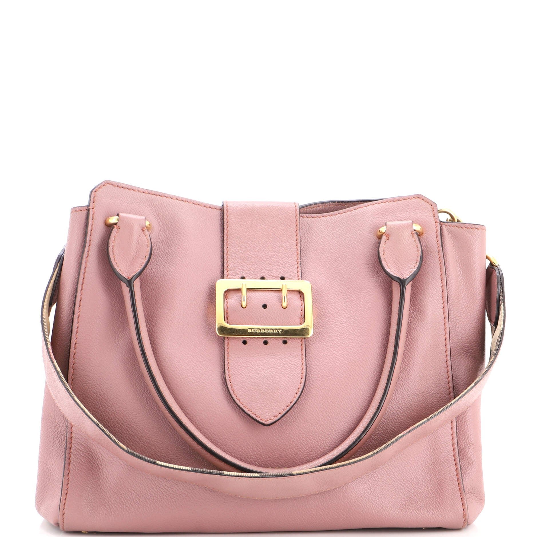 Buckle Tote Leather Medium