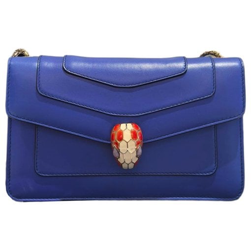 Serpenti leather handbag