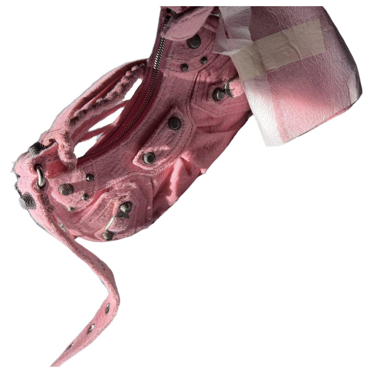 Le Cagole velvet handbag