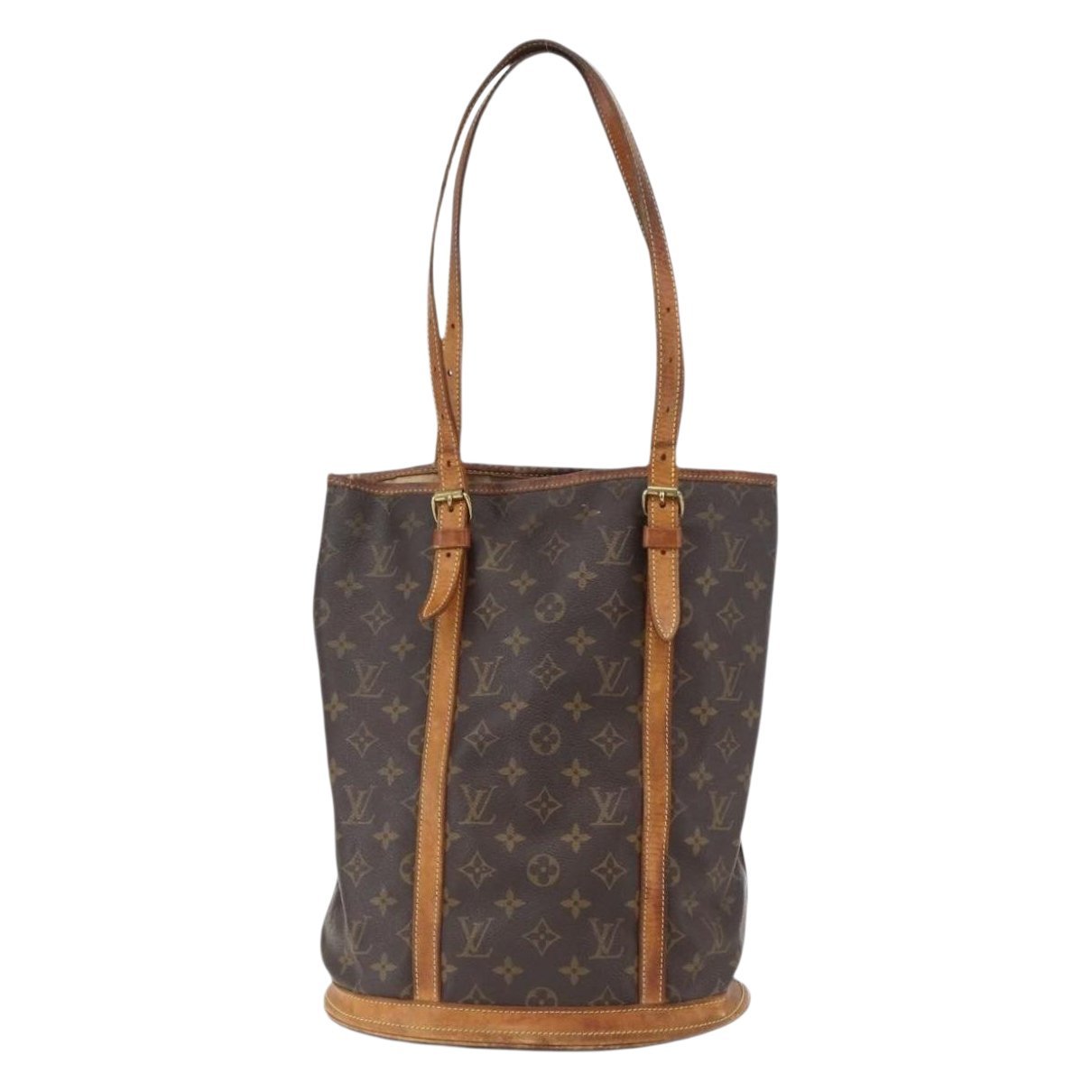 Bucket leather handbag