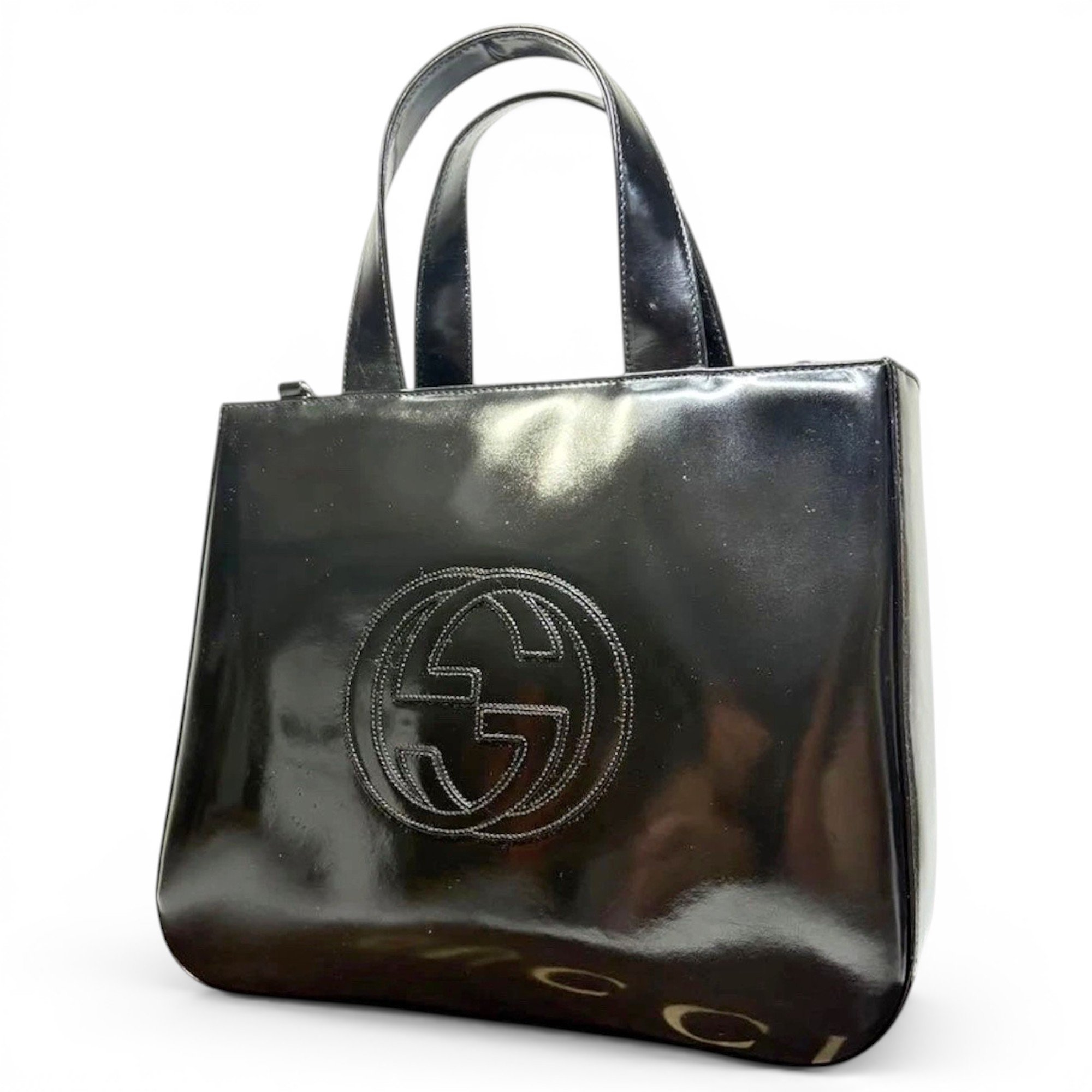 Soho Top Handle patent leather handbag