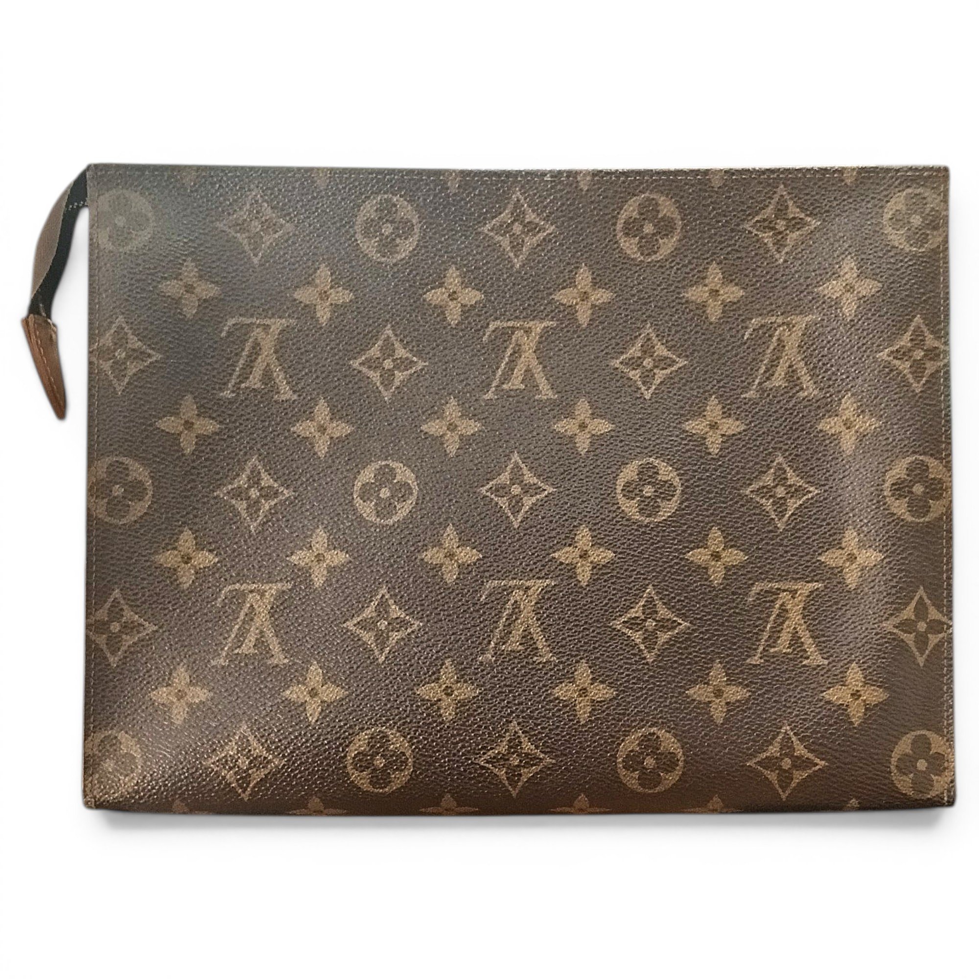 Leather clutch bag