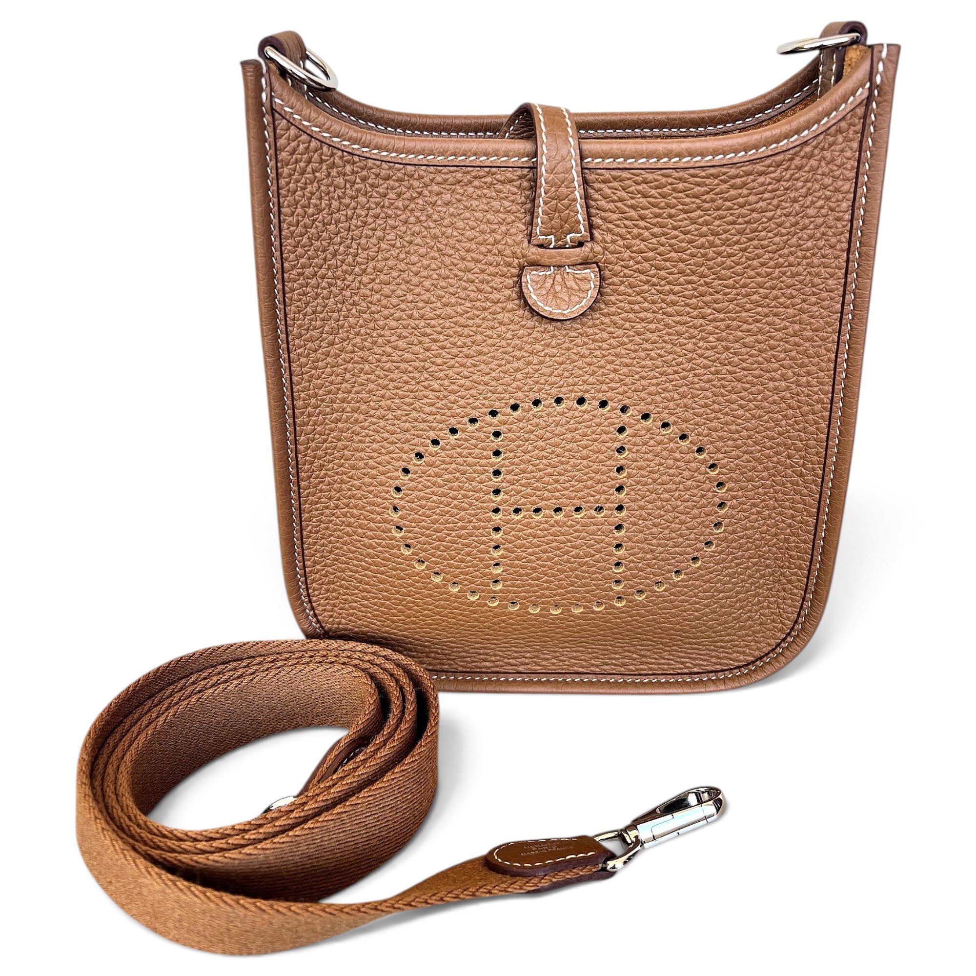 Leather clutch bag