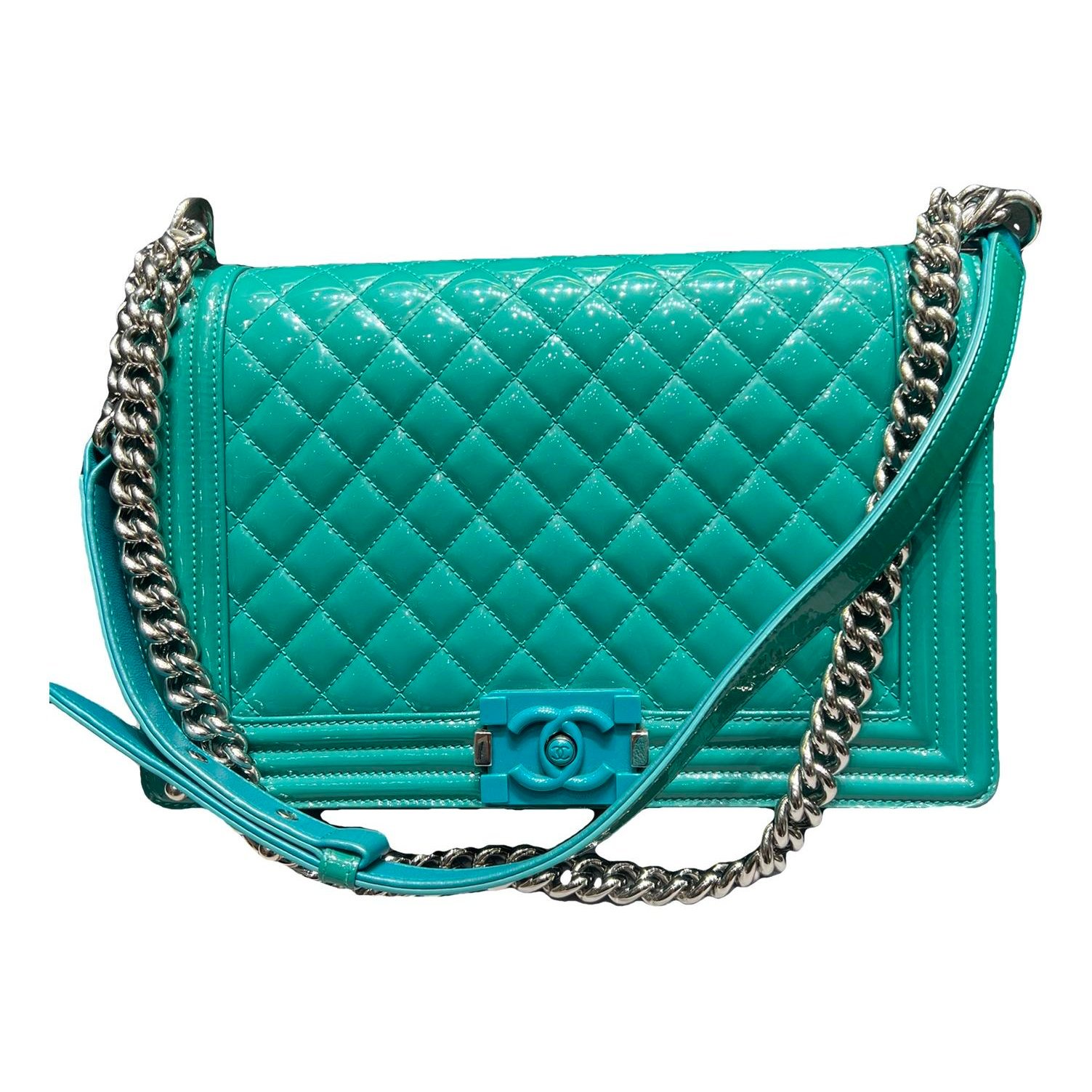 Boy patent leather crossbody bag