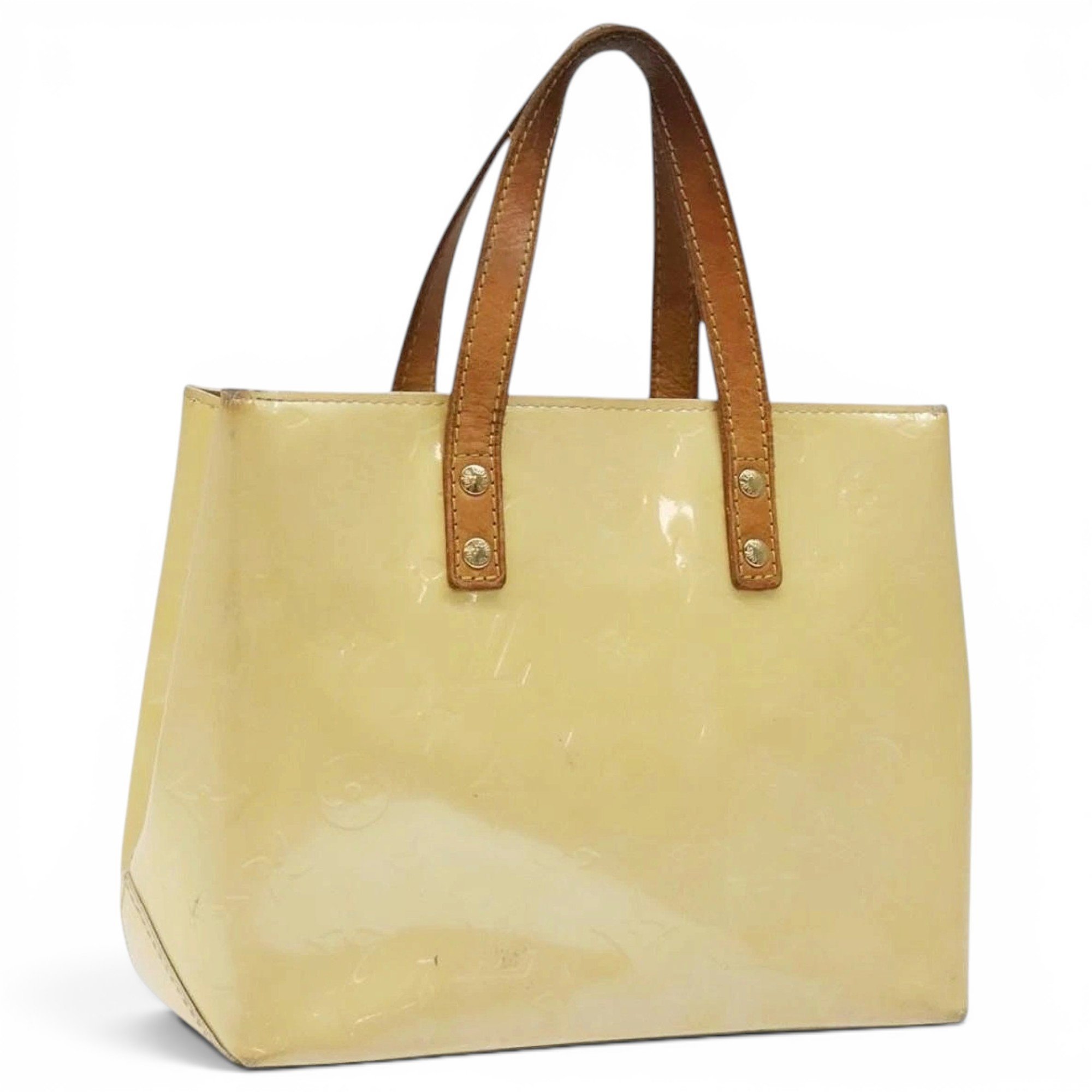 Patent leather handbag