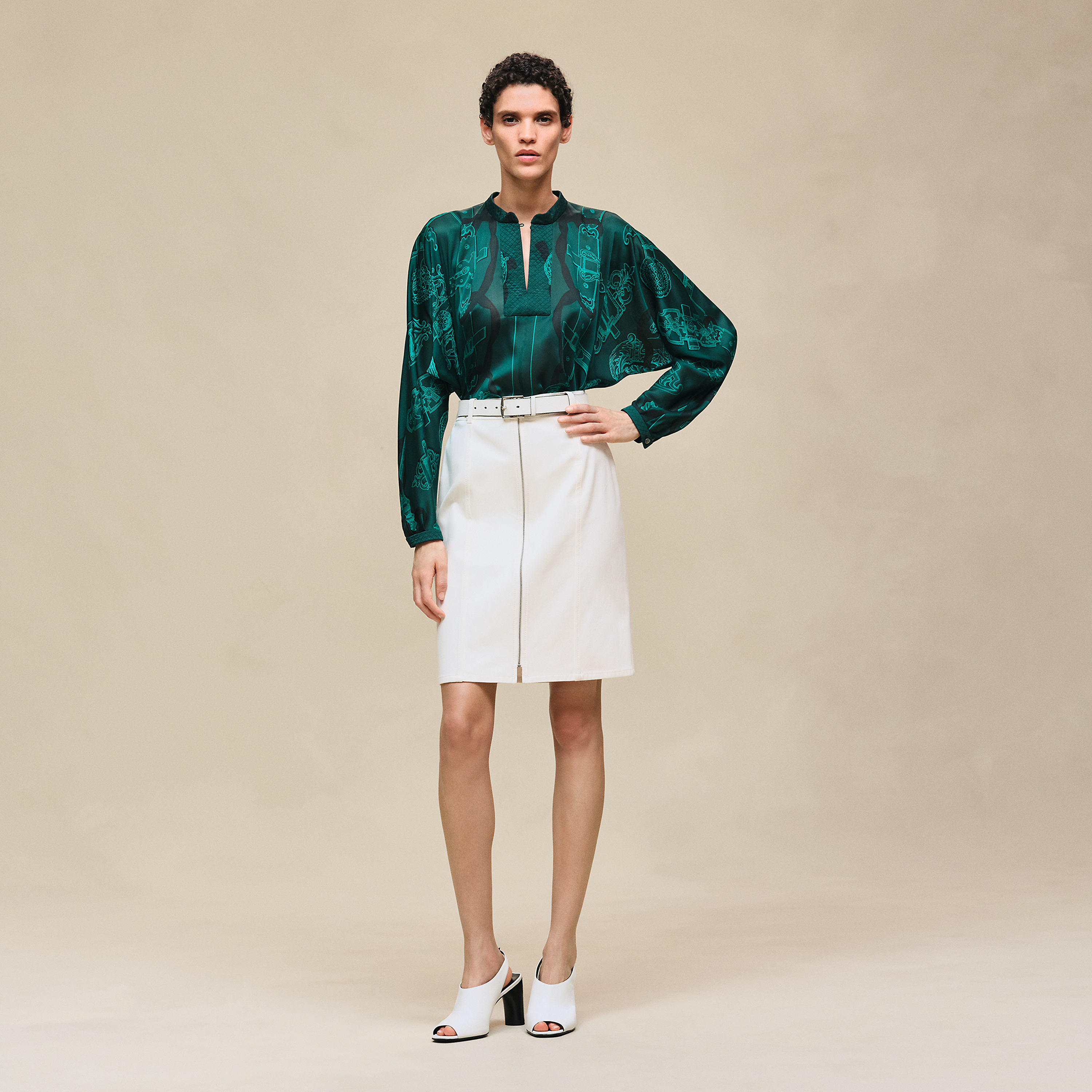 "Ferronnerie Remix" blouse