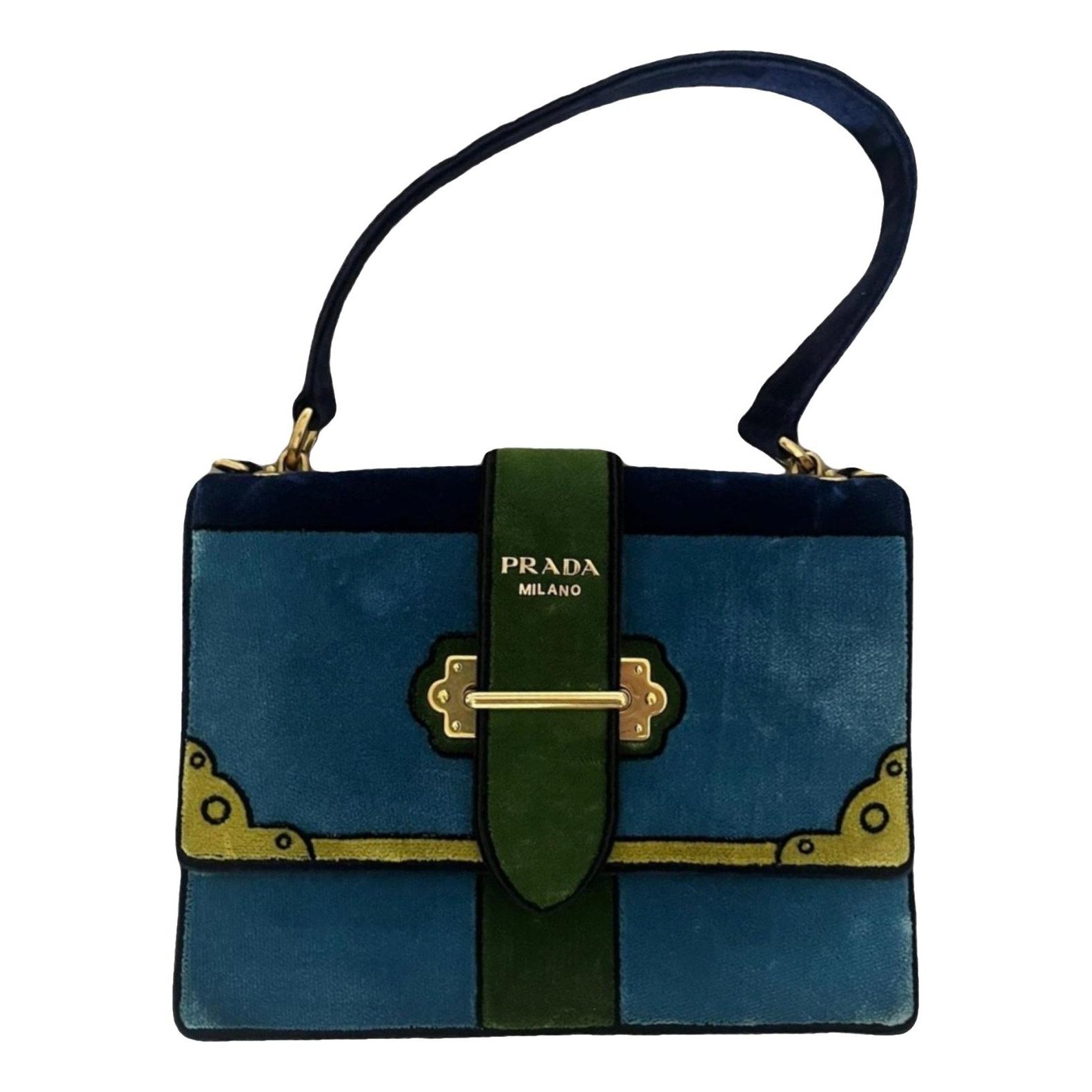 Cahier velvet crossbody bag