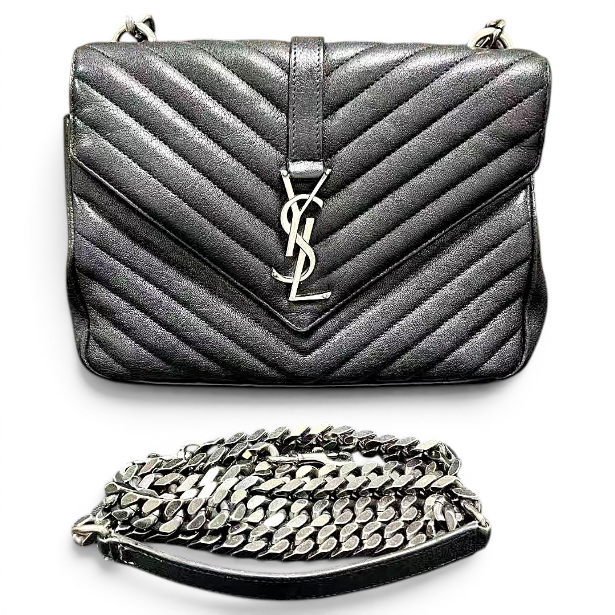 Collége monogramme leather handbag