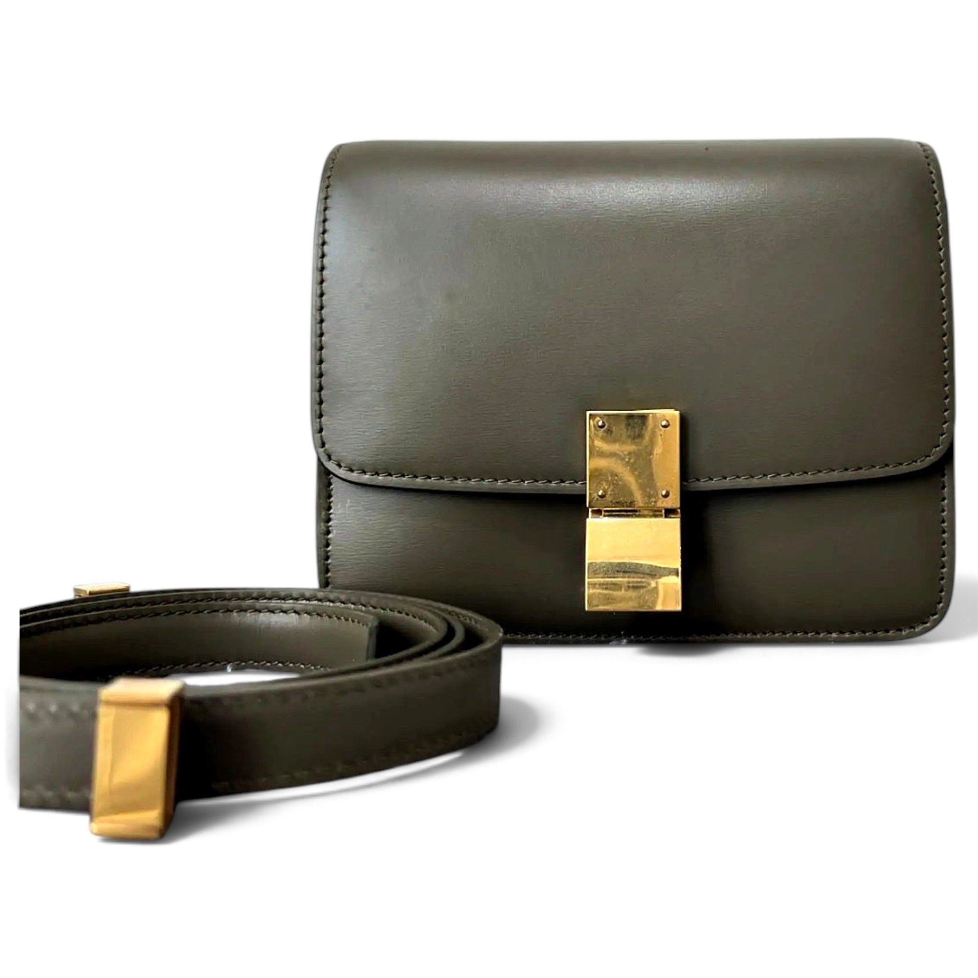 Classic leather crossbody bag