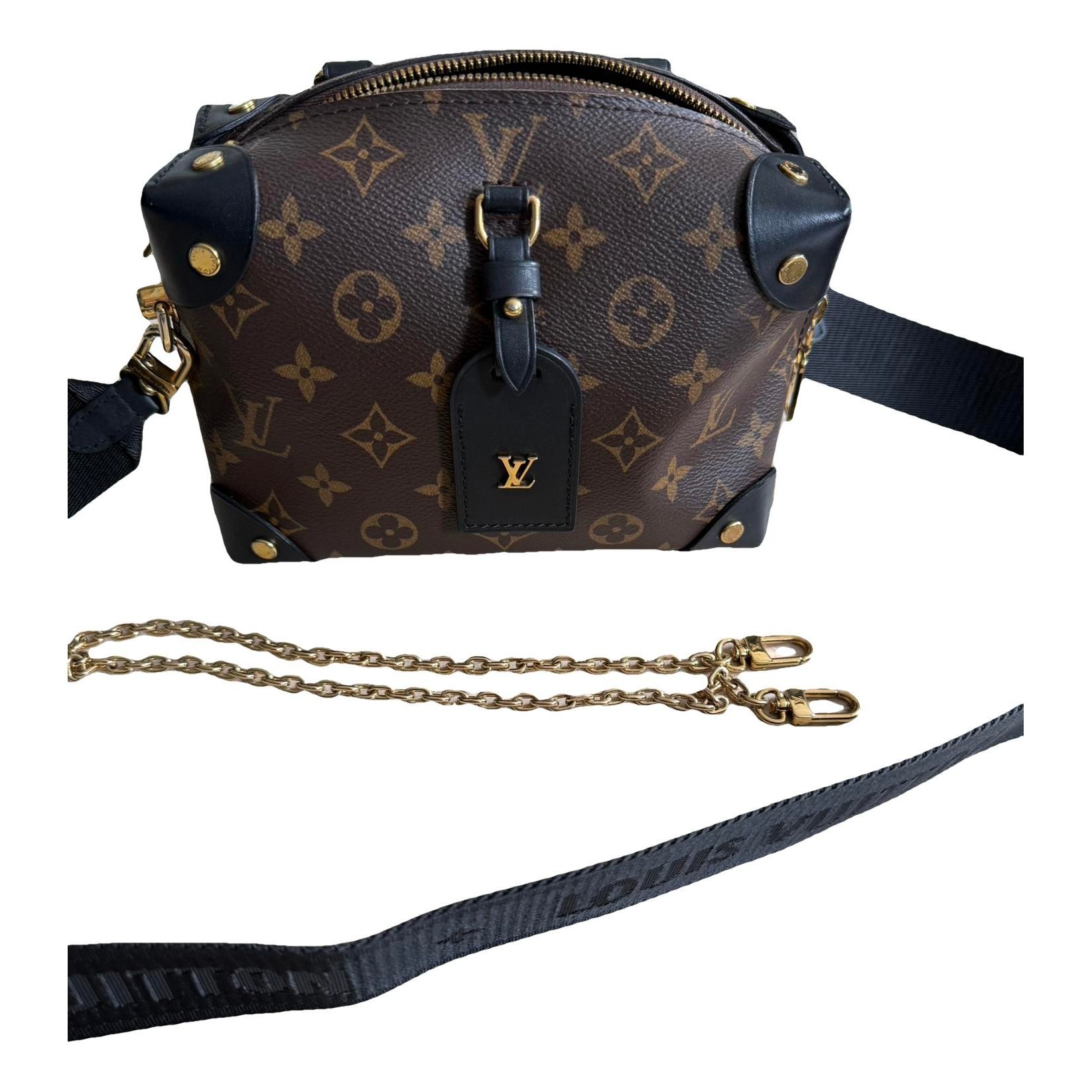 Petite Malle Souple leather handbag