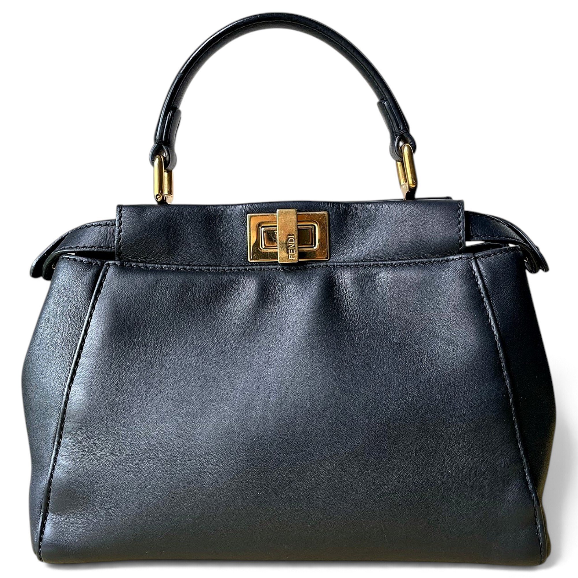Peekaboo leather handbag