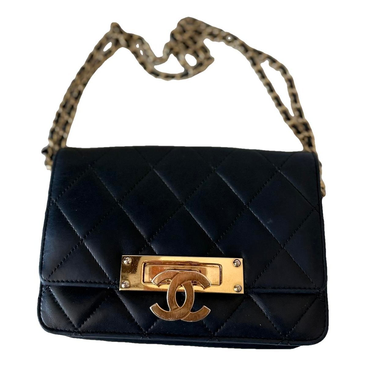 Leather clutch bag