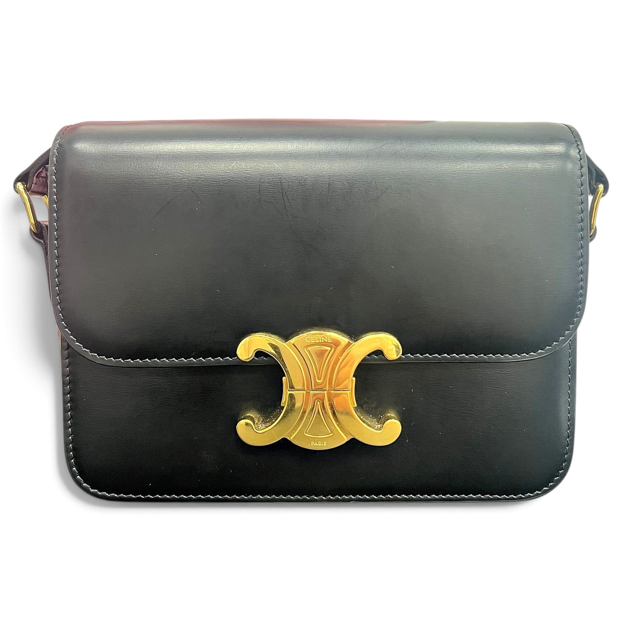 Triomphe leather handbag