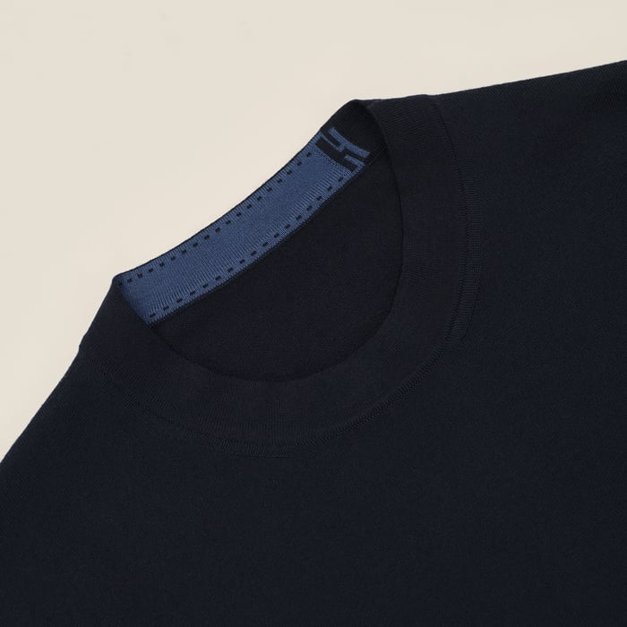 Marine "Detail H" Crewneck Sweater
