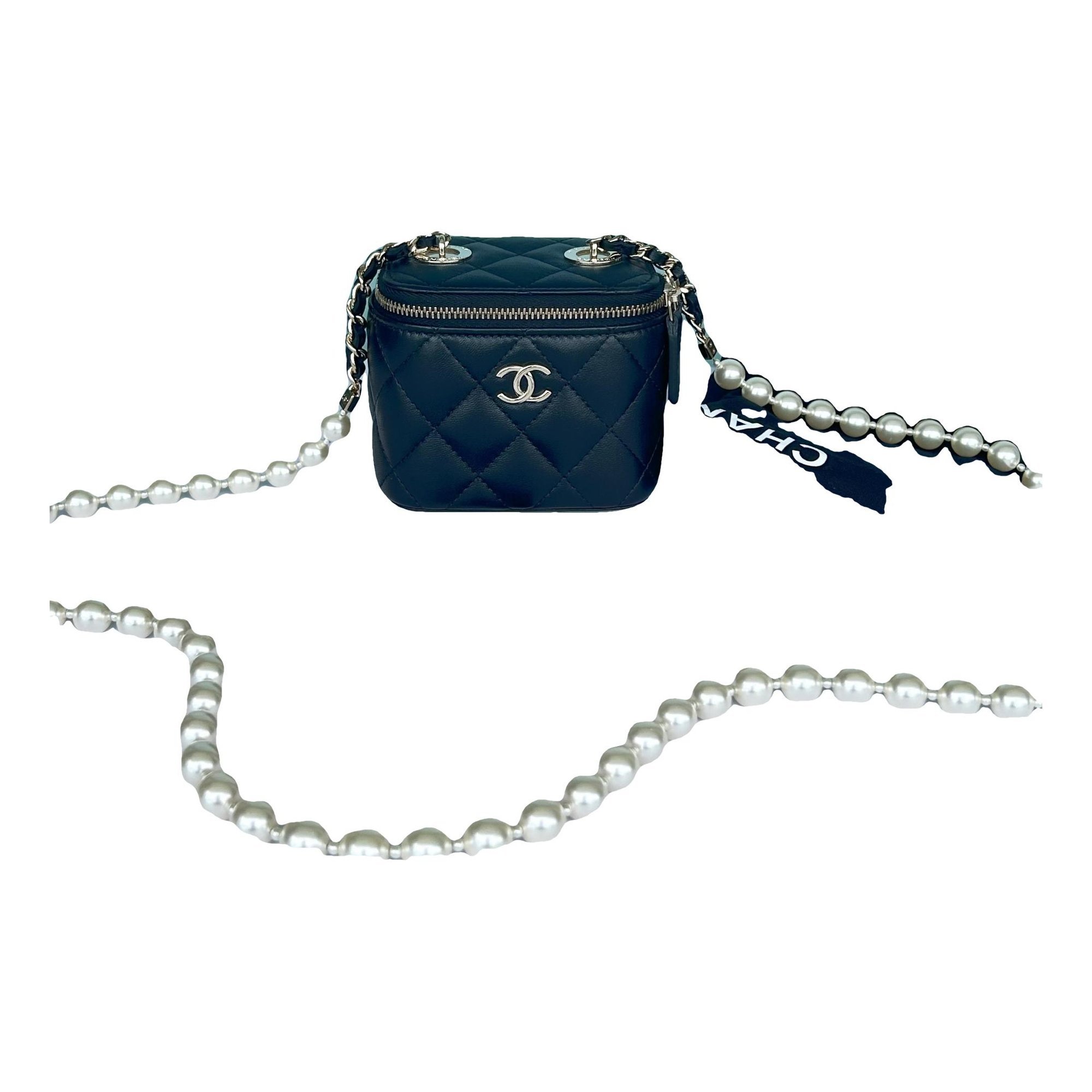 Vanity leather handbag