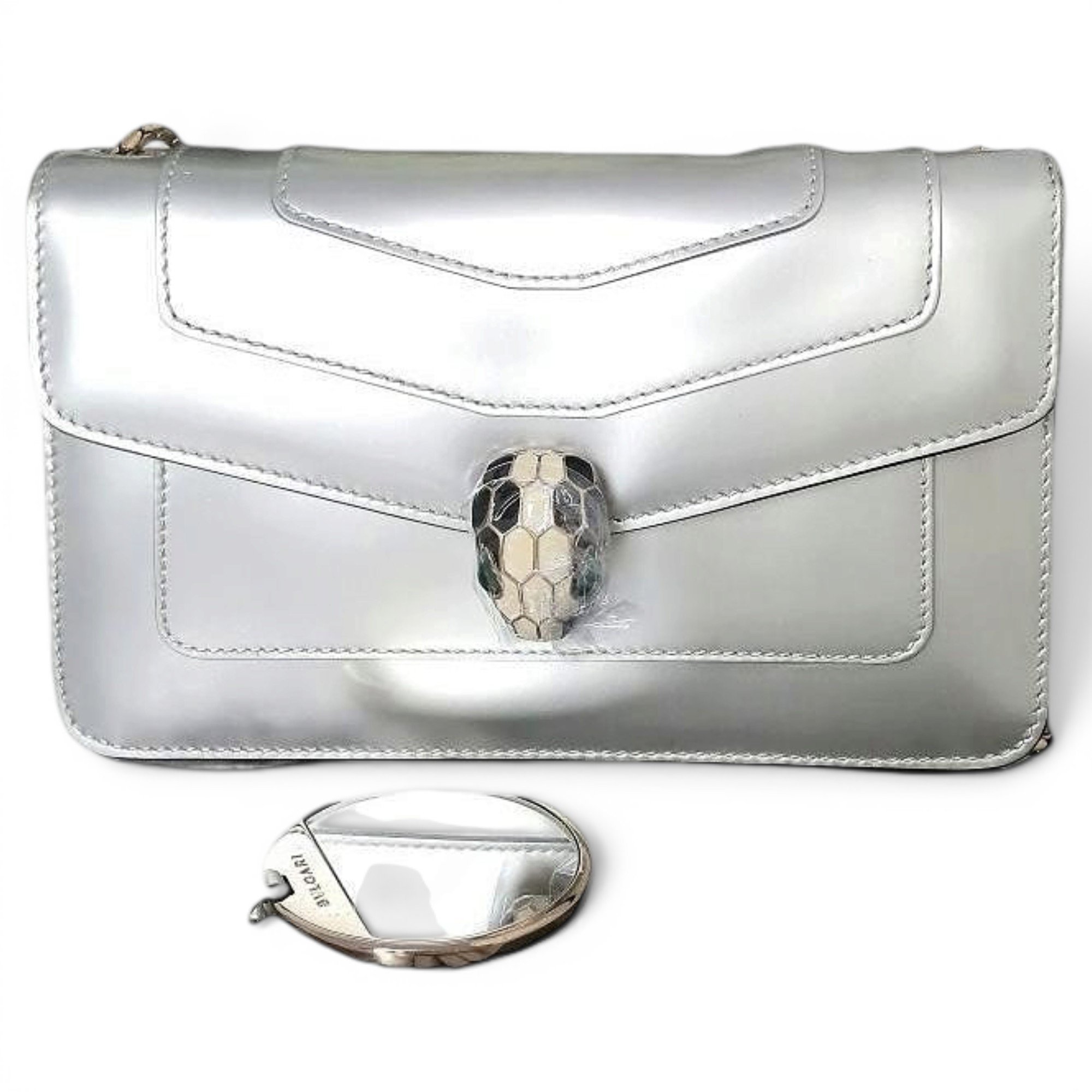 Serpenti leather handbag