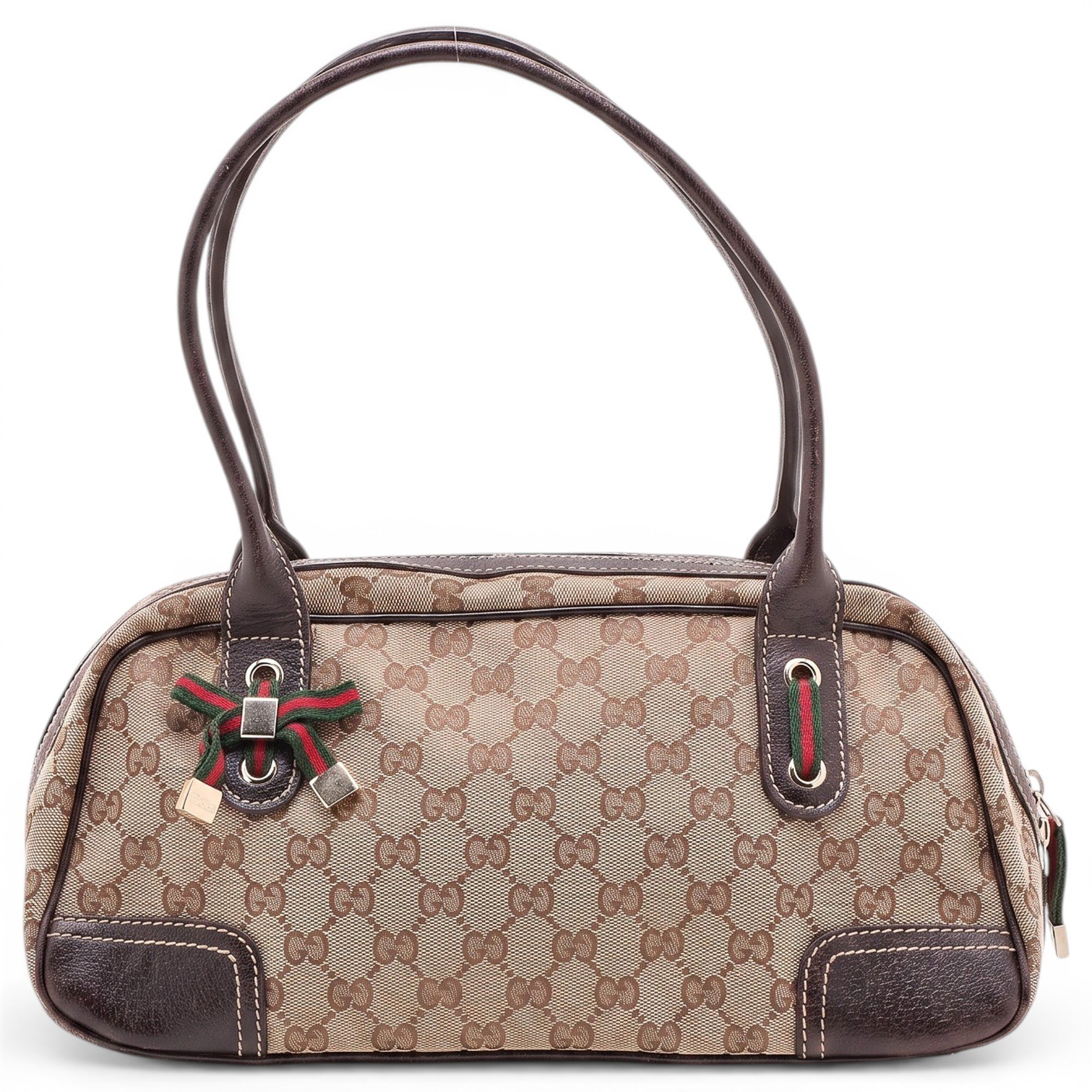 Princy leather bowling bag