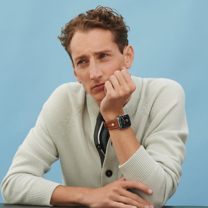 Fauve Band Apple Watch Hermès Single Tour 45 MM
