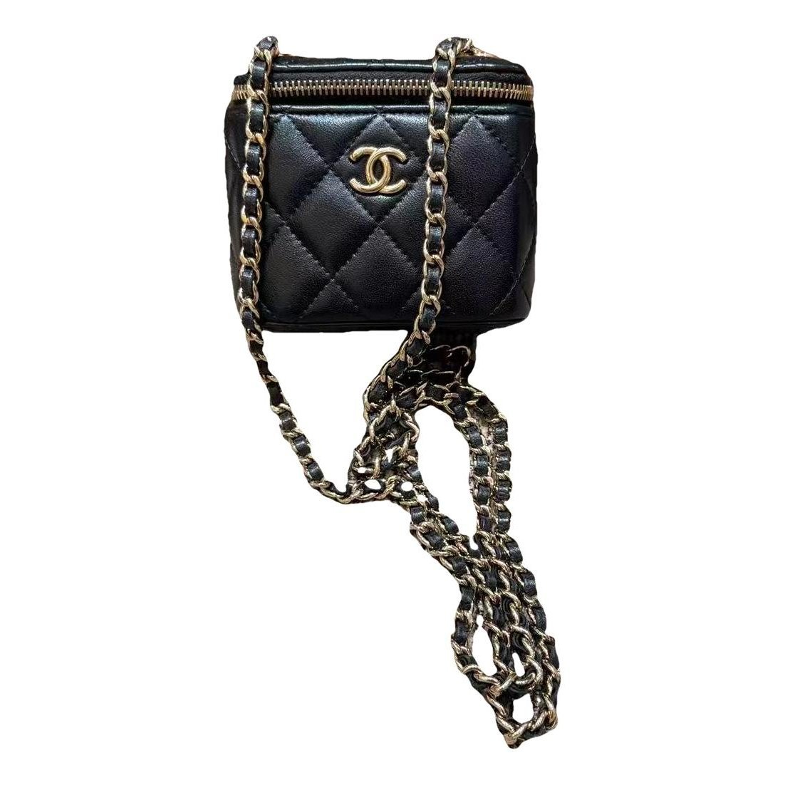 Trendy CC Vanity leather crossbody bag