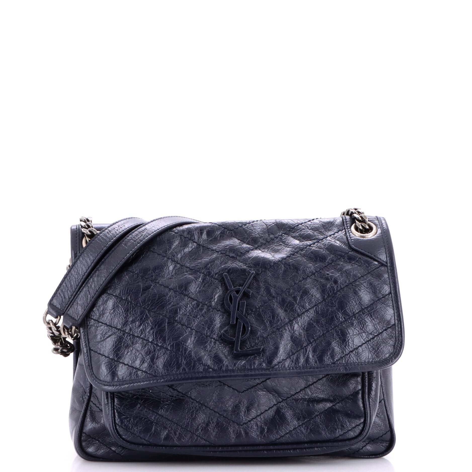 Niki Chain Flap Bag Matelasse Chevron Leather Medium
