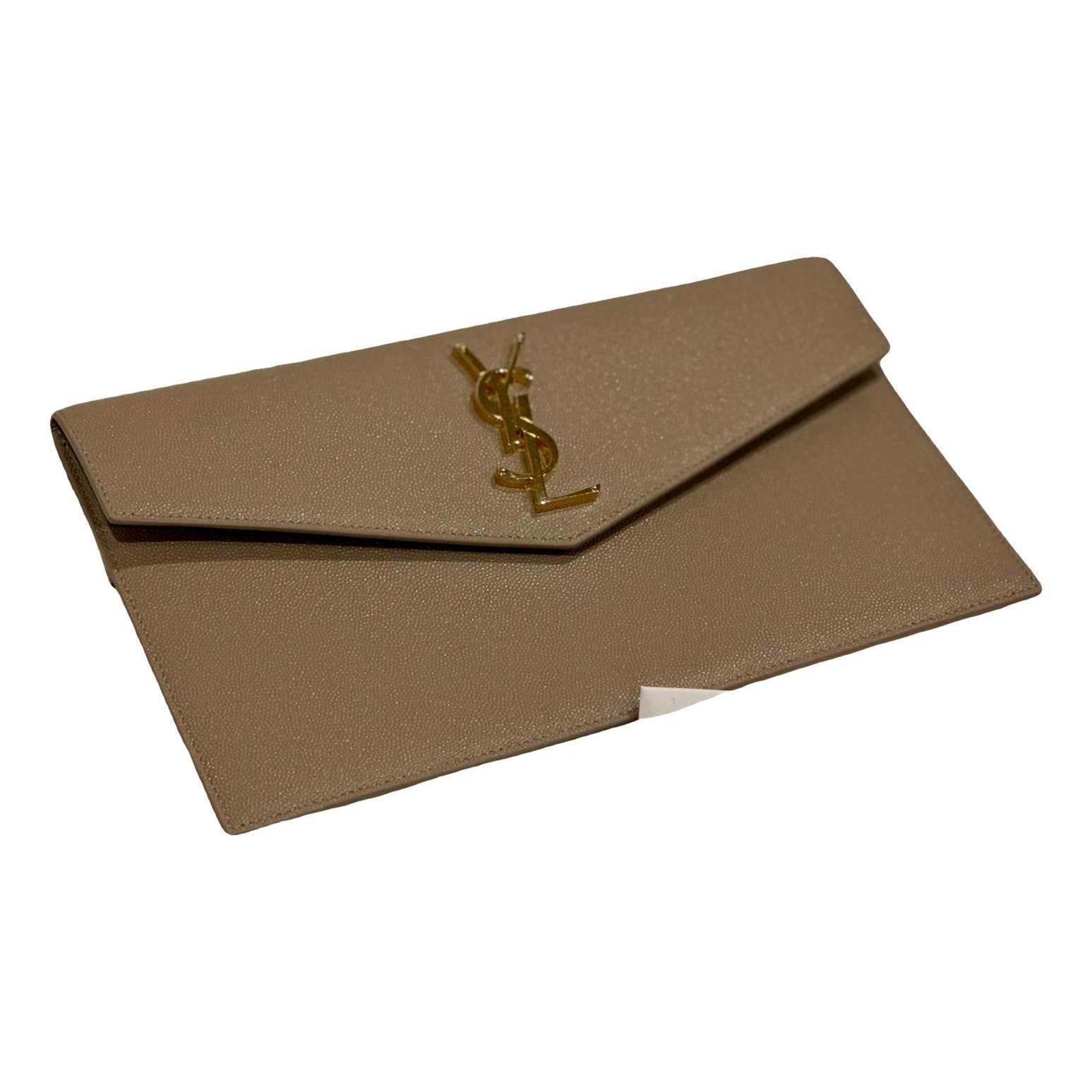 Leather clutch bag