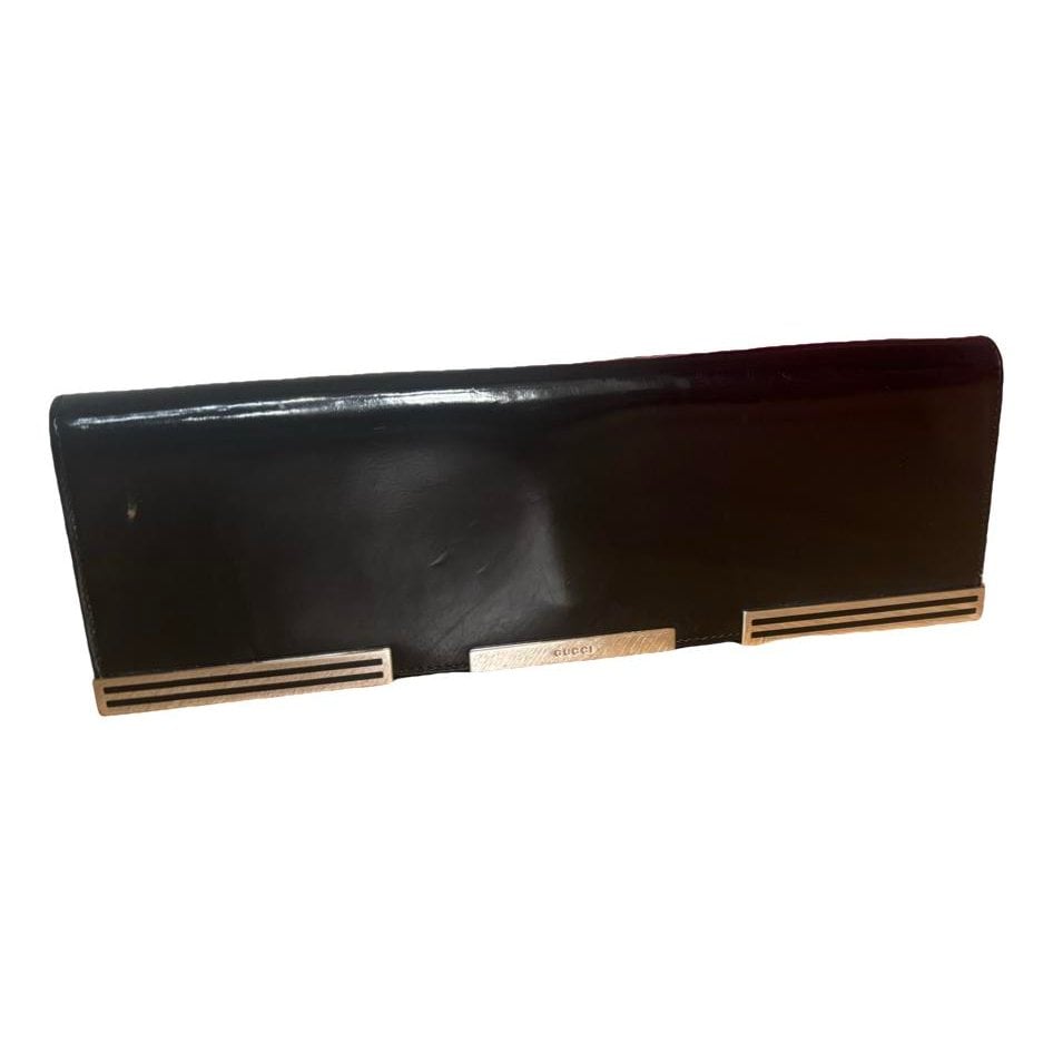 Patent leather clutch bag