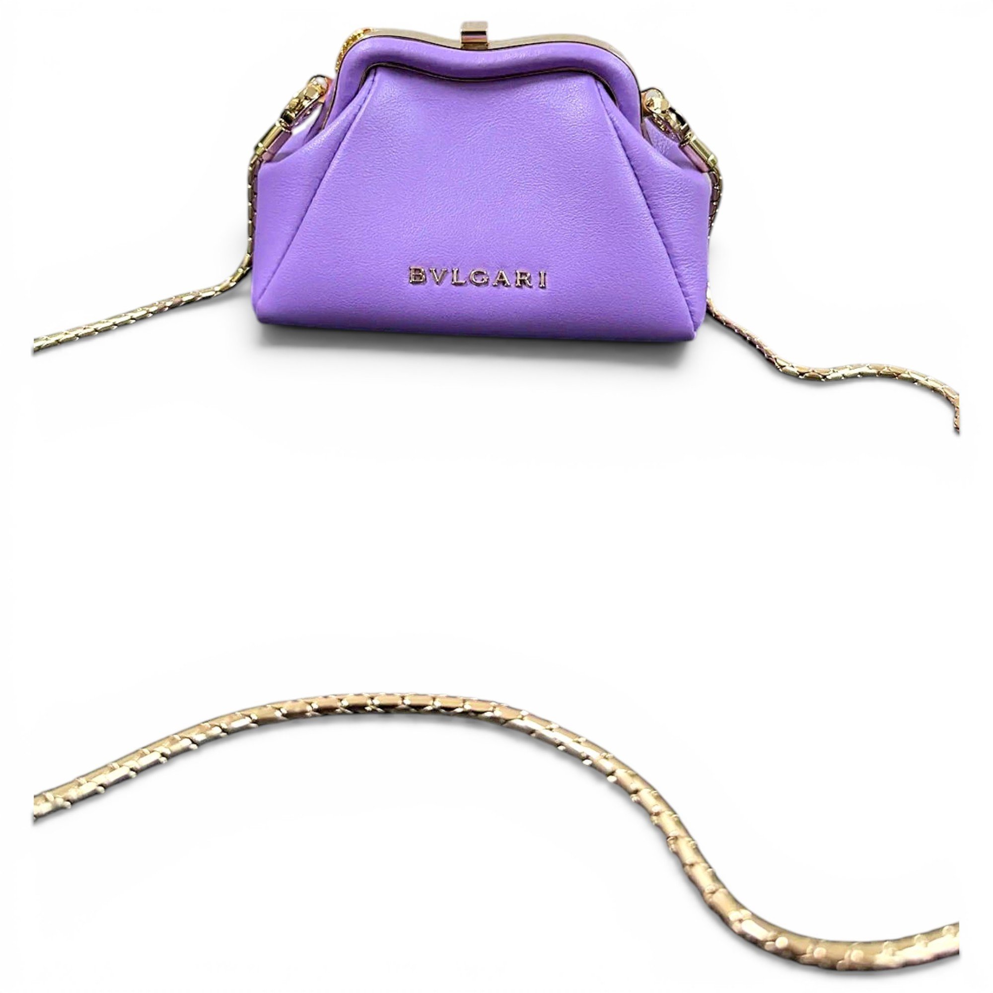 Bvlgari Serpenti leather handbag