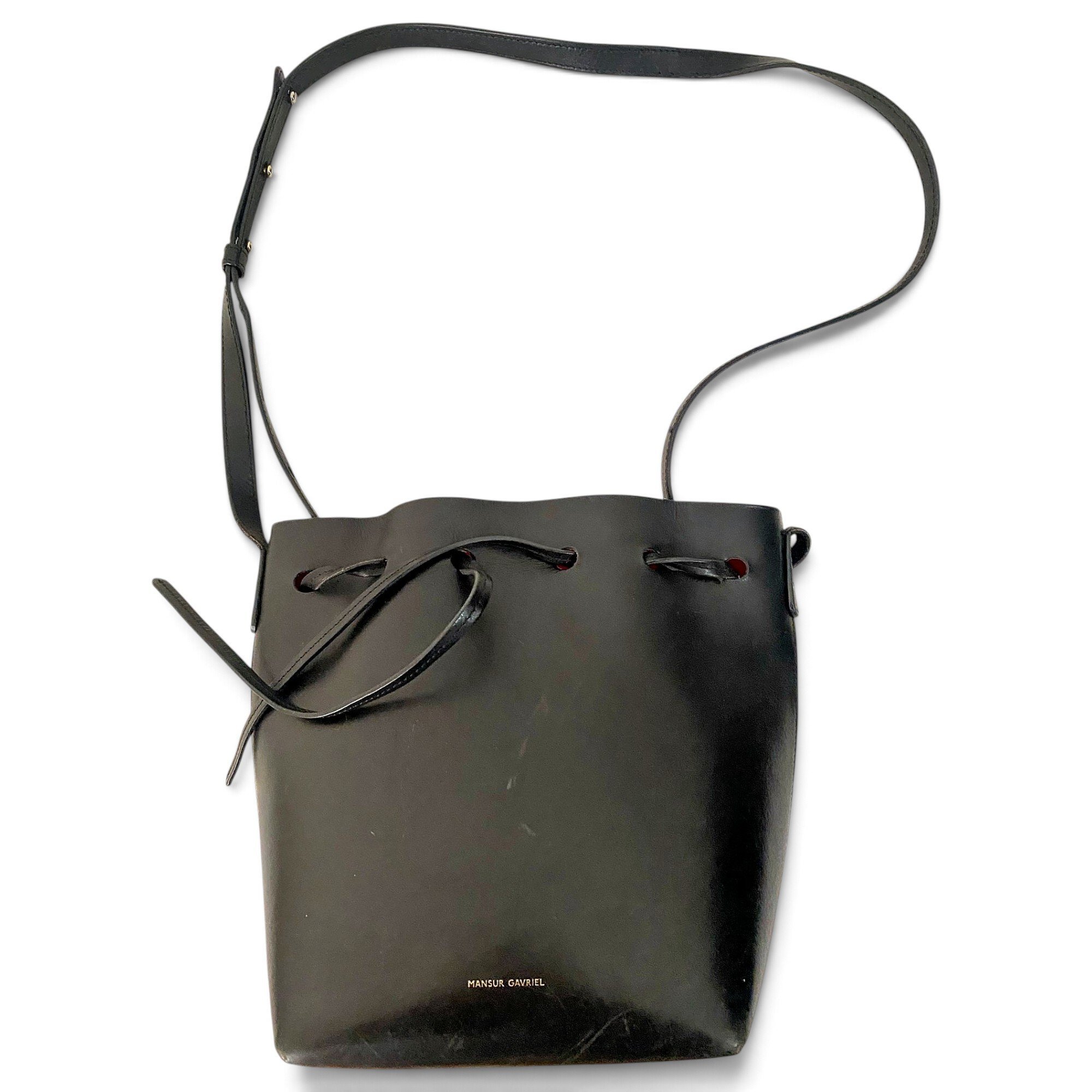 Mansur Gavriel Bucket leather crossbody bag