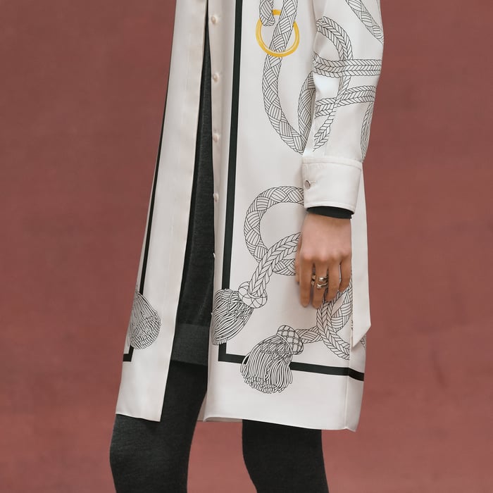 Blanc Nacre "Palefroi Remix" Shirt Dress