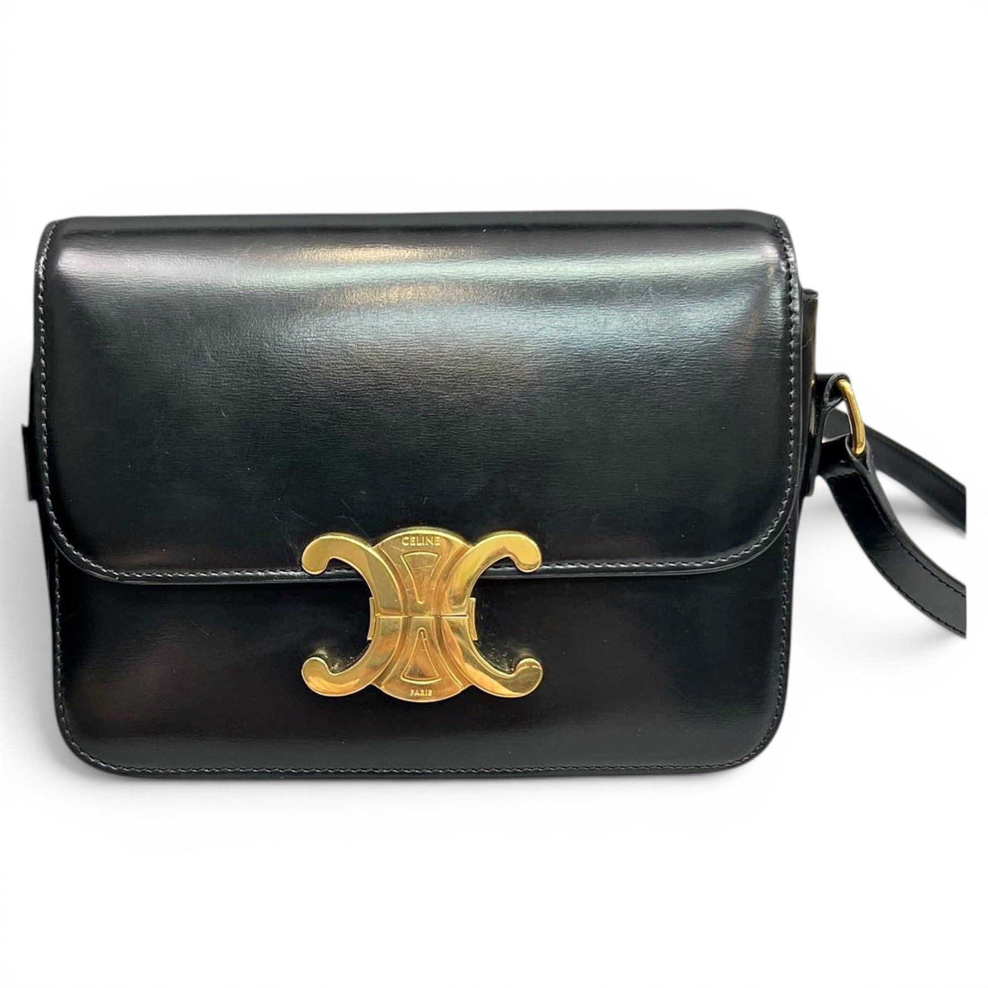 Triomphe leather handbag