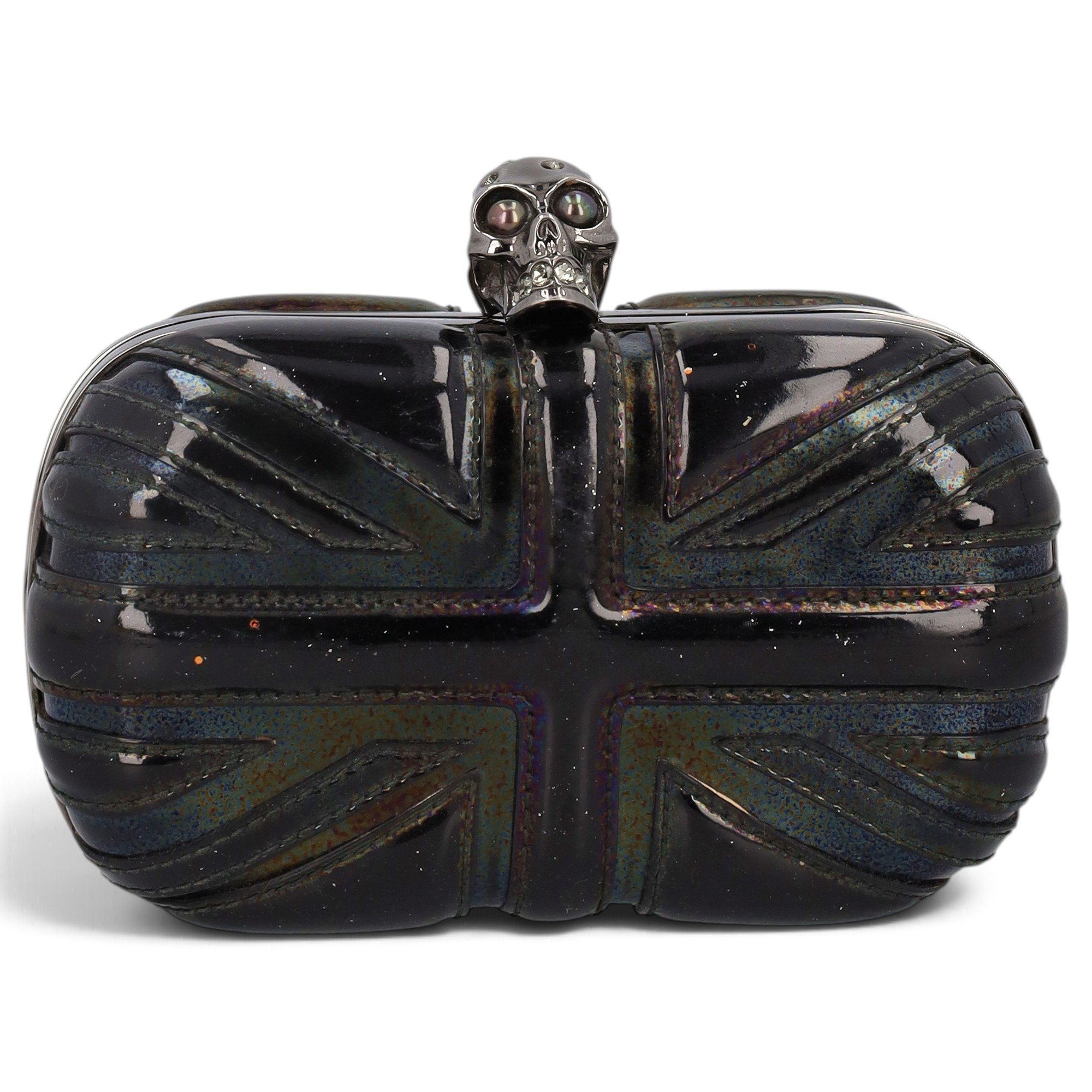 Skull leather handbag