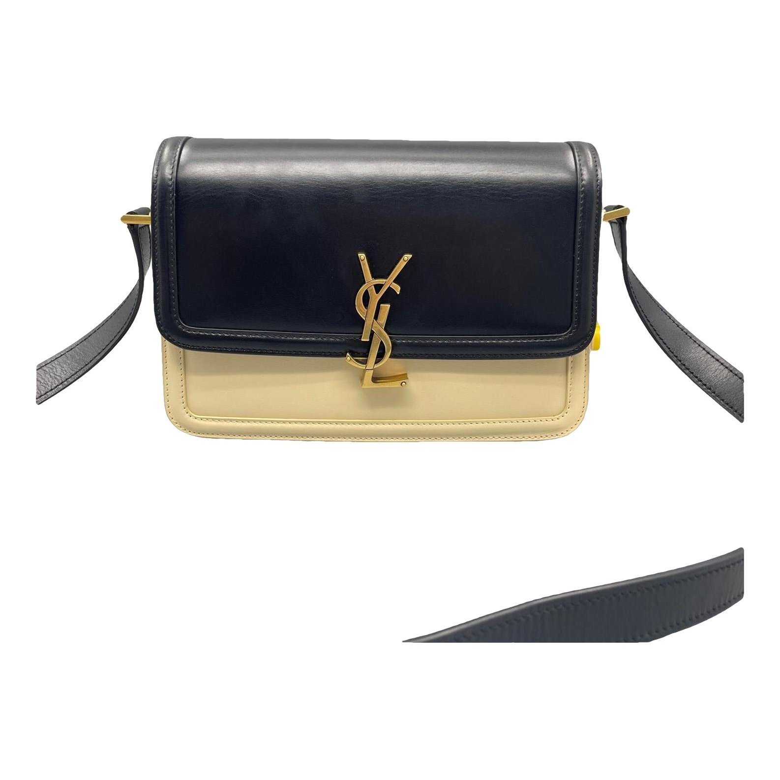 Solférino leather handbag