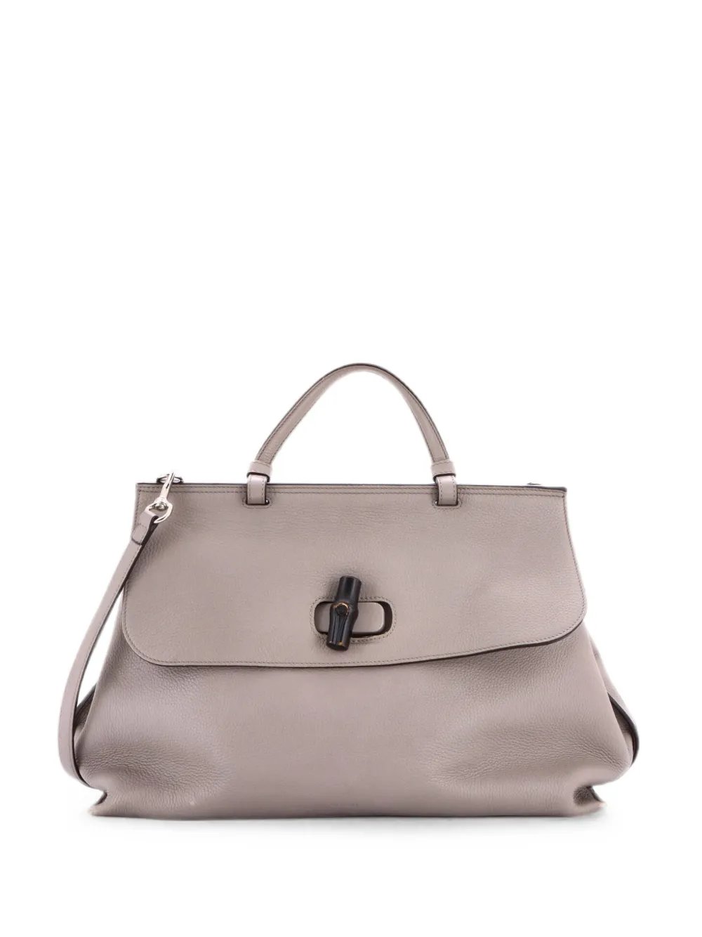 Bamboo Daily Top Handle Bag Leather Large satchel