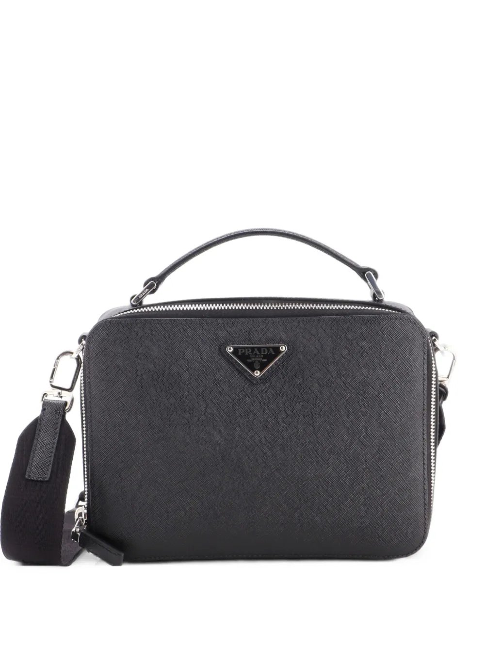 Brique Saffiano Leather Small crossbody bag