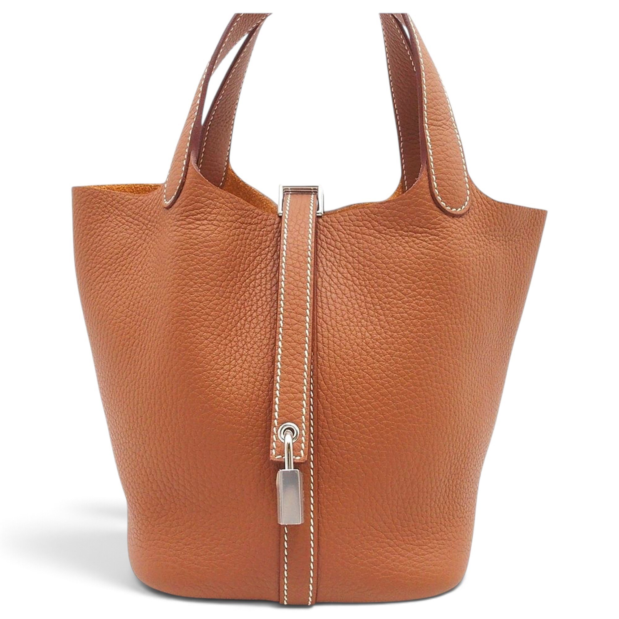 Picotin leather handbag