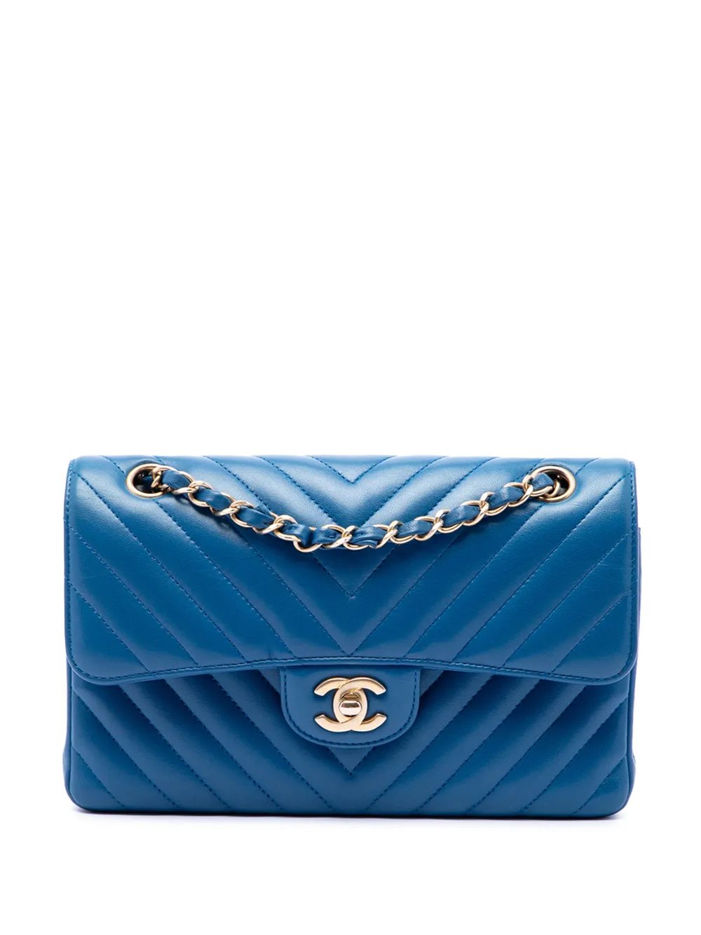 2019 Small Classic Chevron Lambskin Double Flap shoulder bag