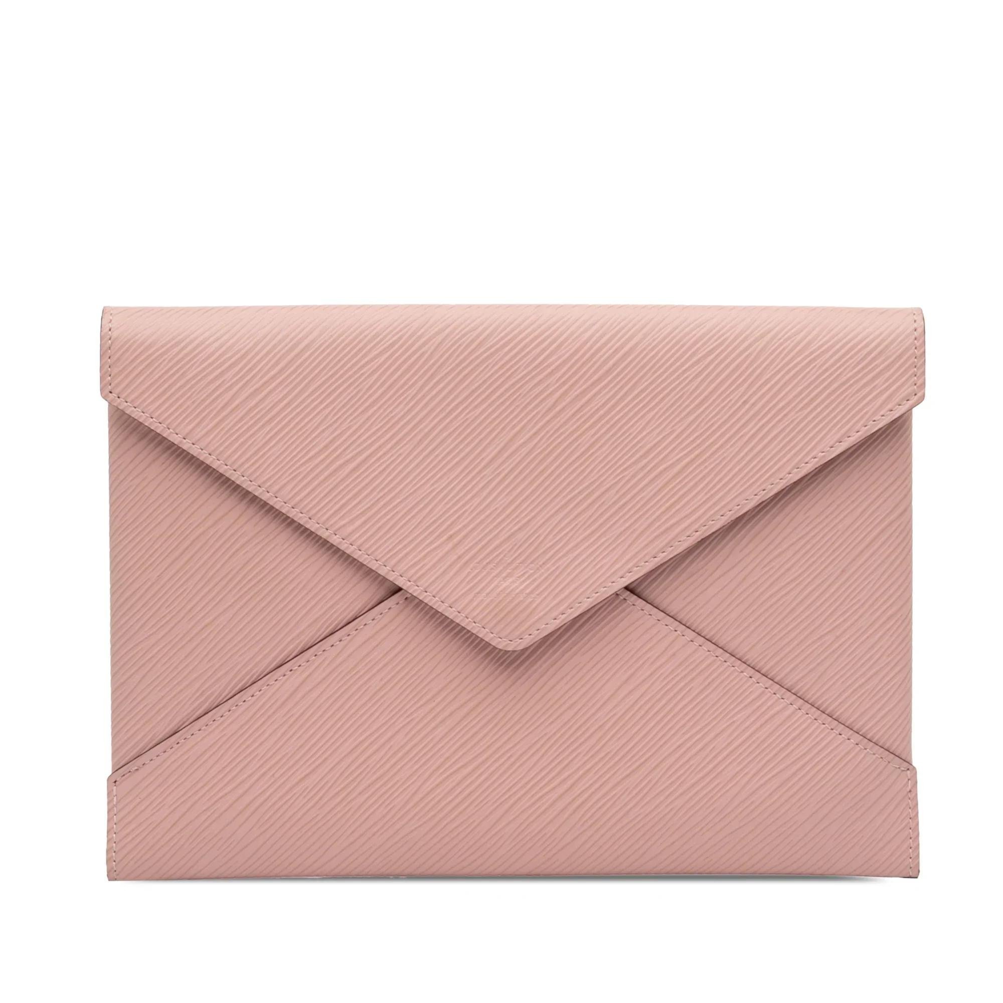 Kirigami leather clutch bag