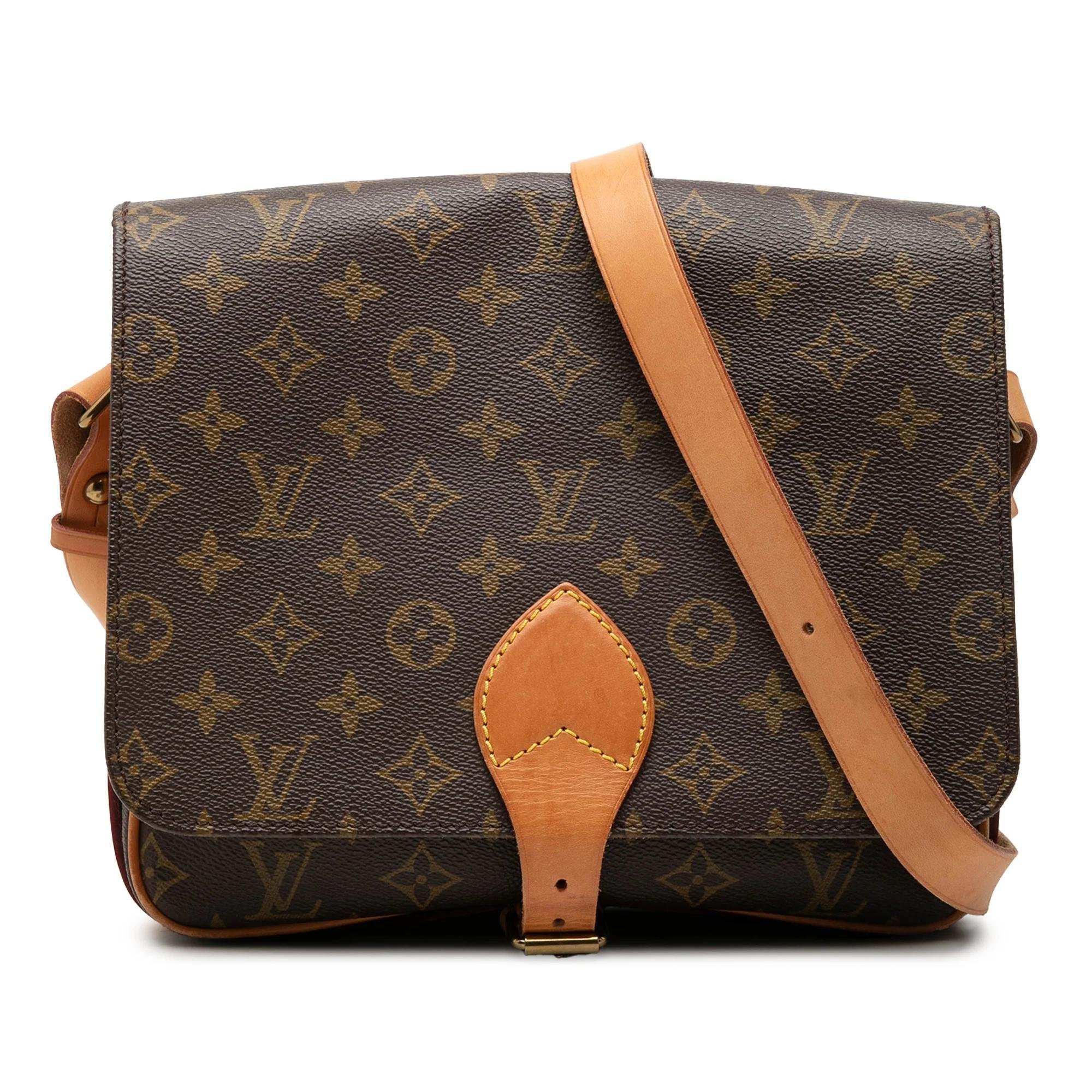 Cartouchière leather crossbody bag